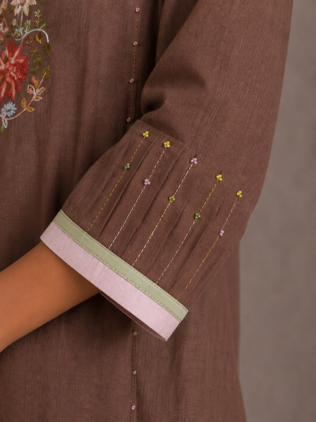 Mocha Brown Kurta Set