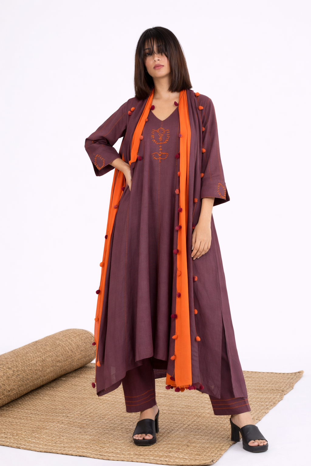 ChestNut Brown Kurta Set