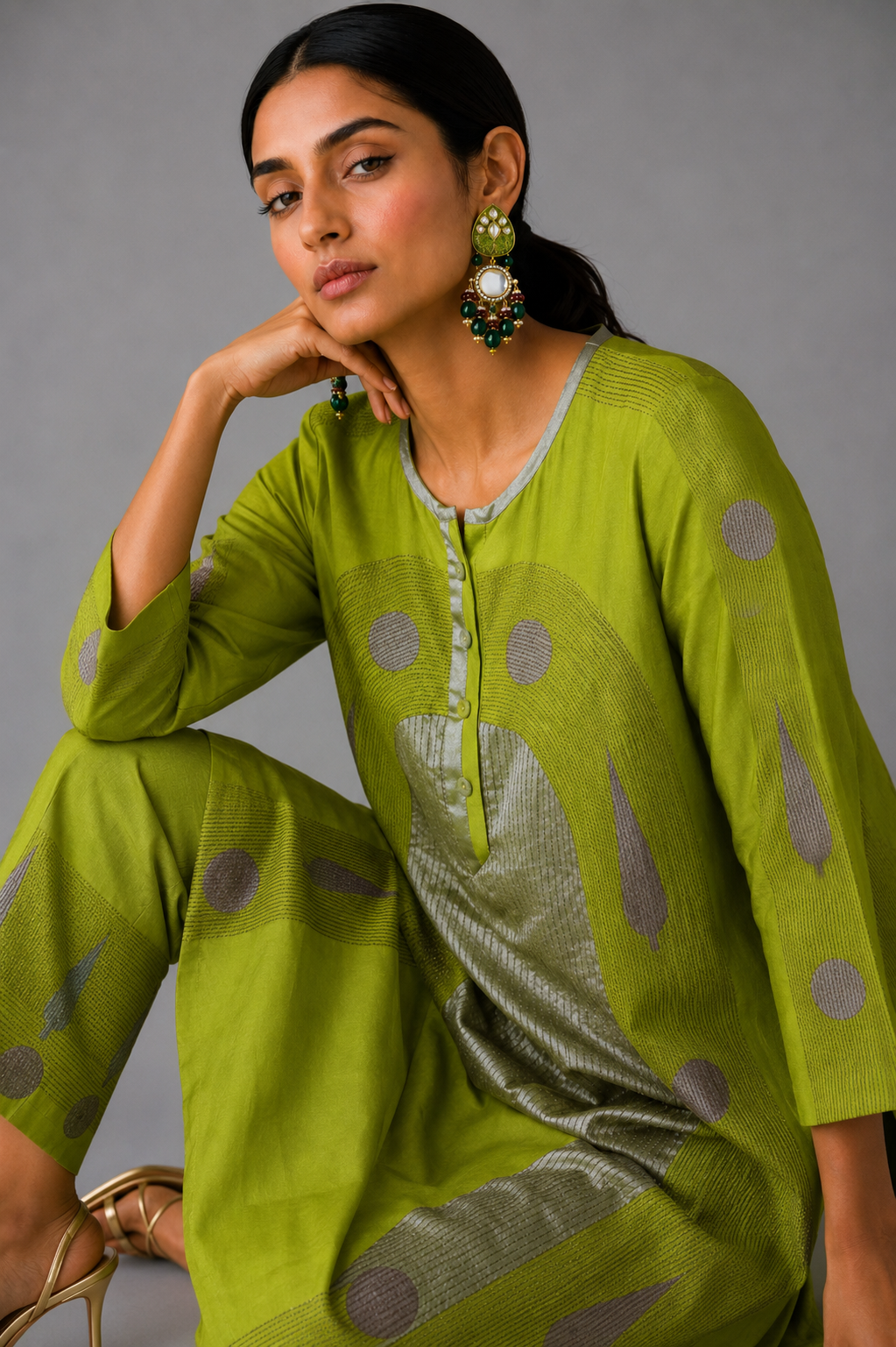 Arch - Green Kurta Set