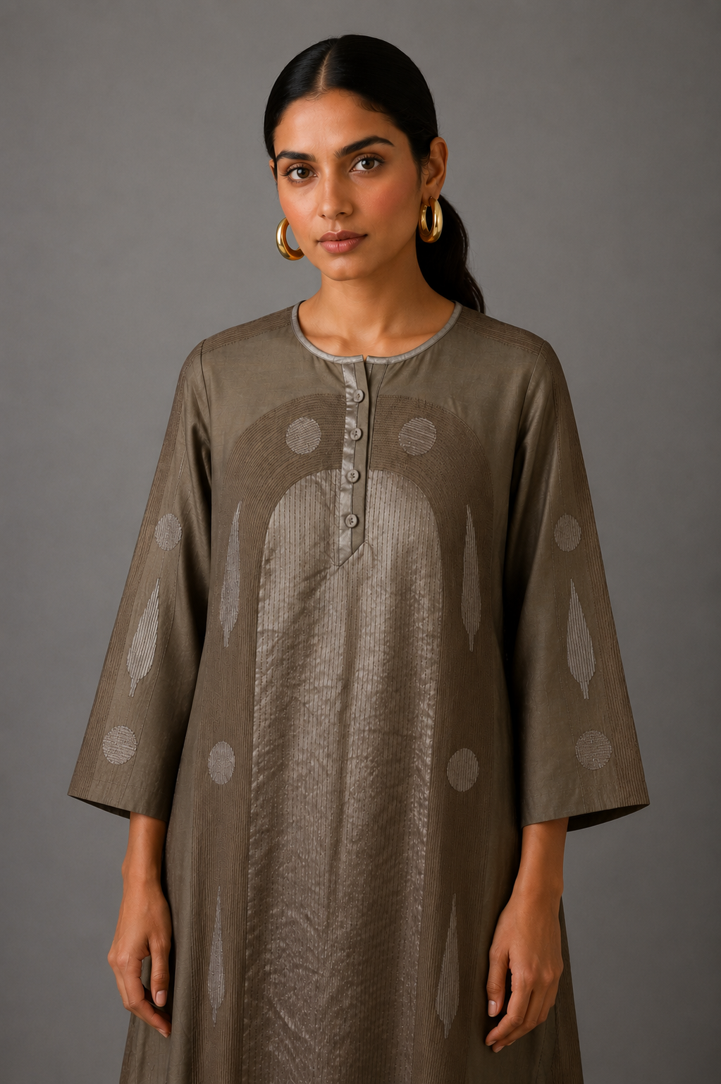 Arch - Ekru Kurta Set