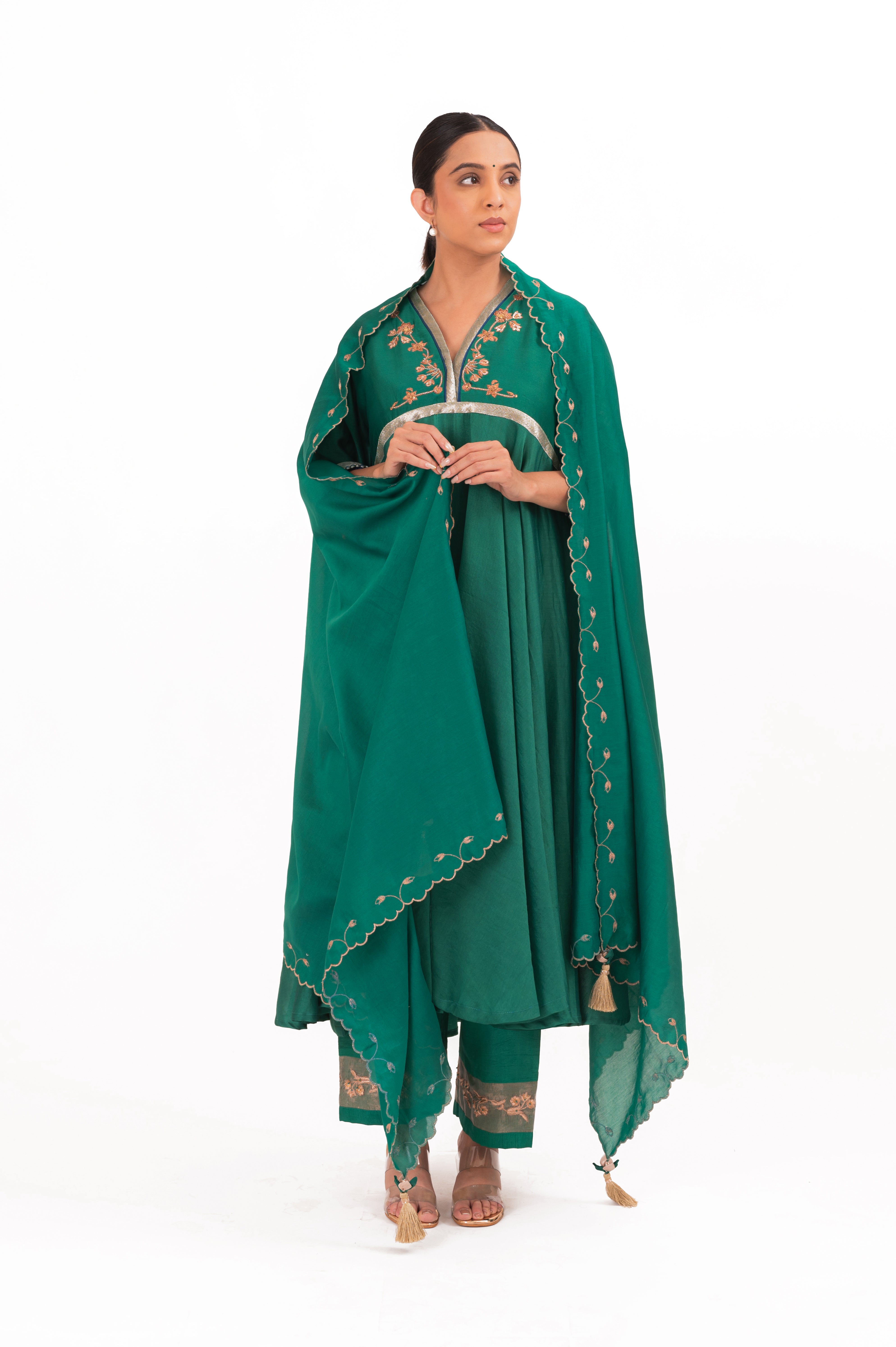 LILA - Emerald - Anarkali Set