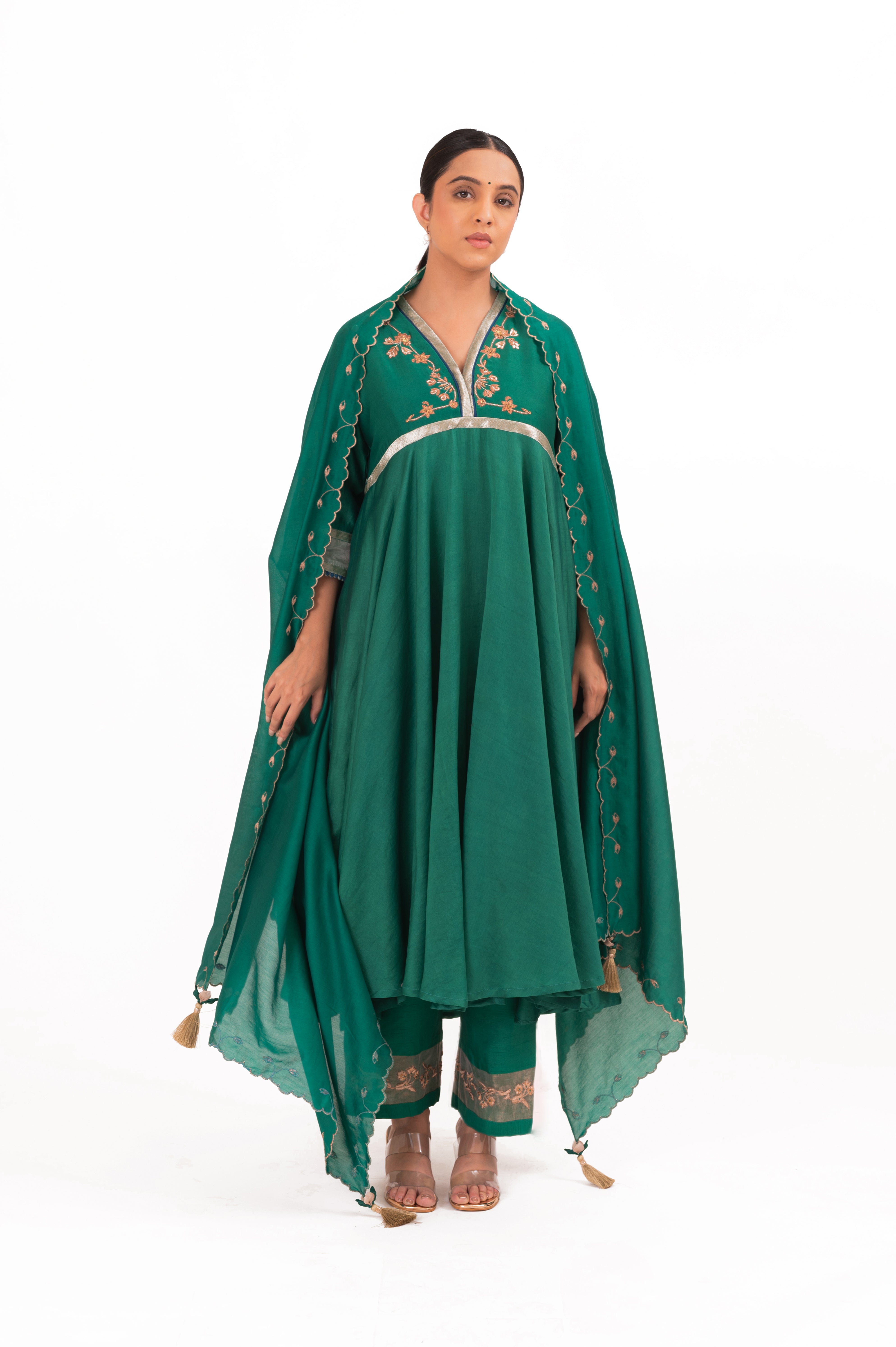 LILA - Emerald - Anarkali Set
