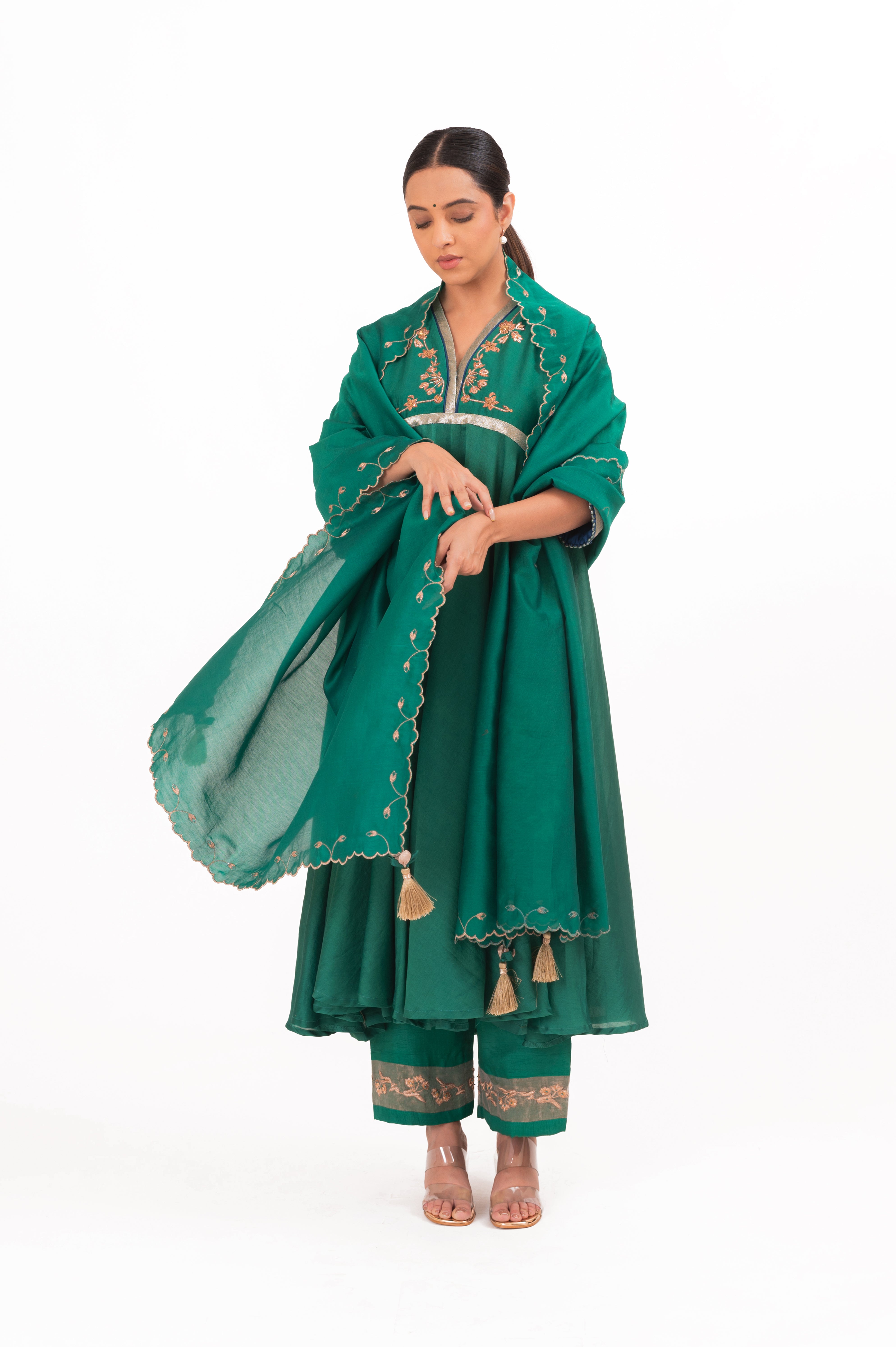 LILA - Emerald - Anarkali Set