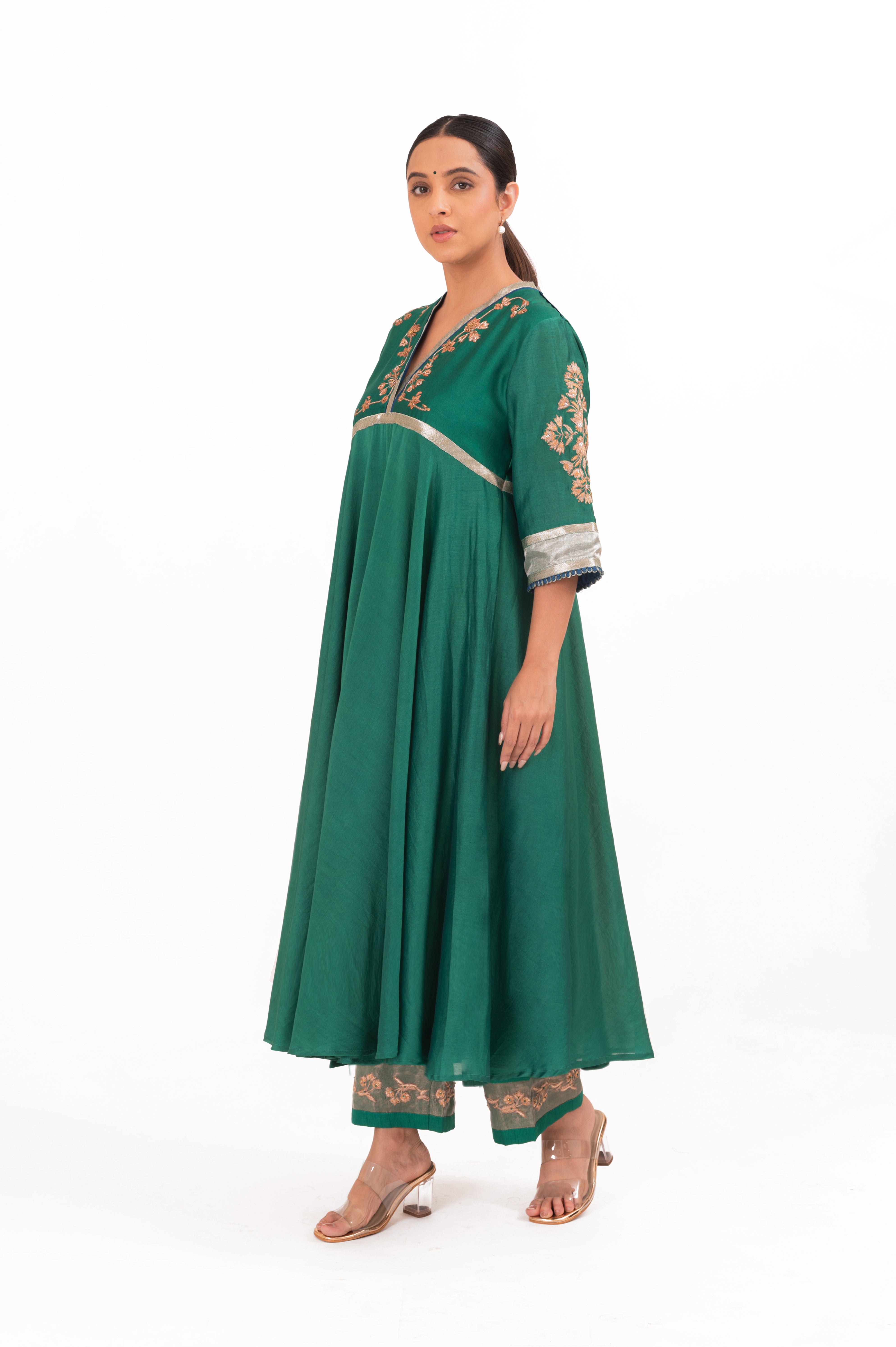 LILA - Emerald - Anarkali Set