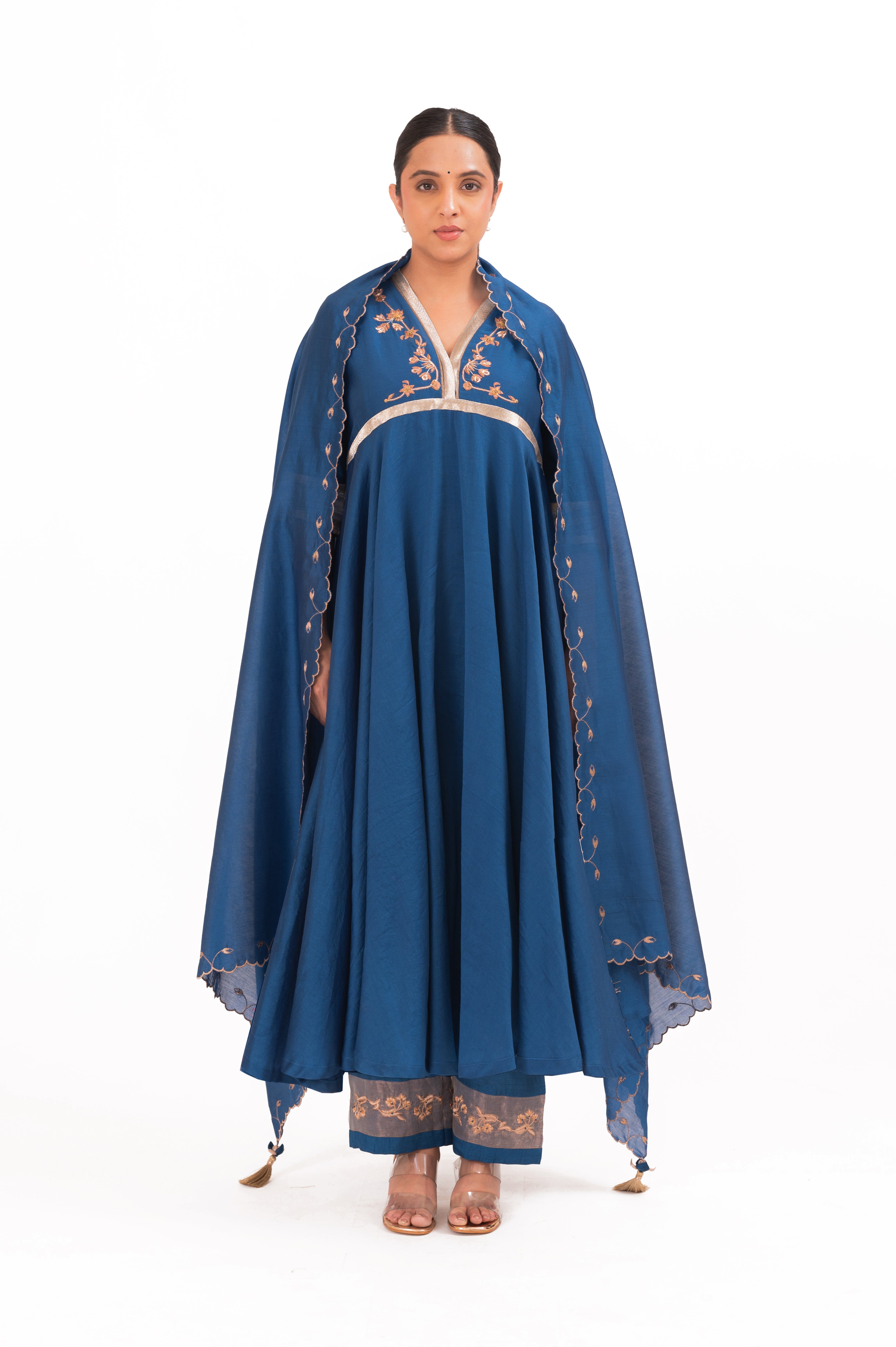 LILA - Royal Blue - Anarkali Set