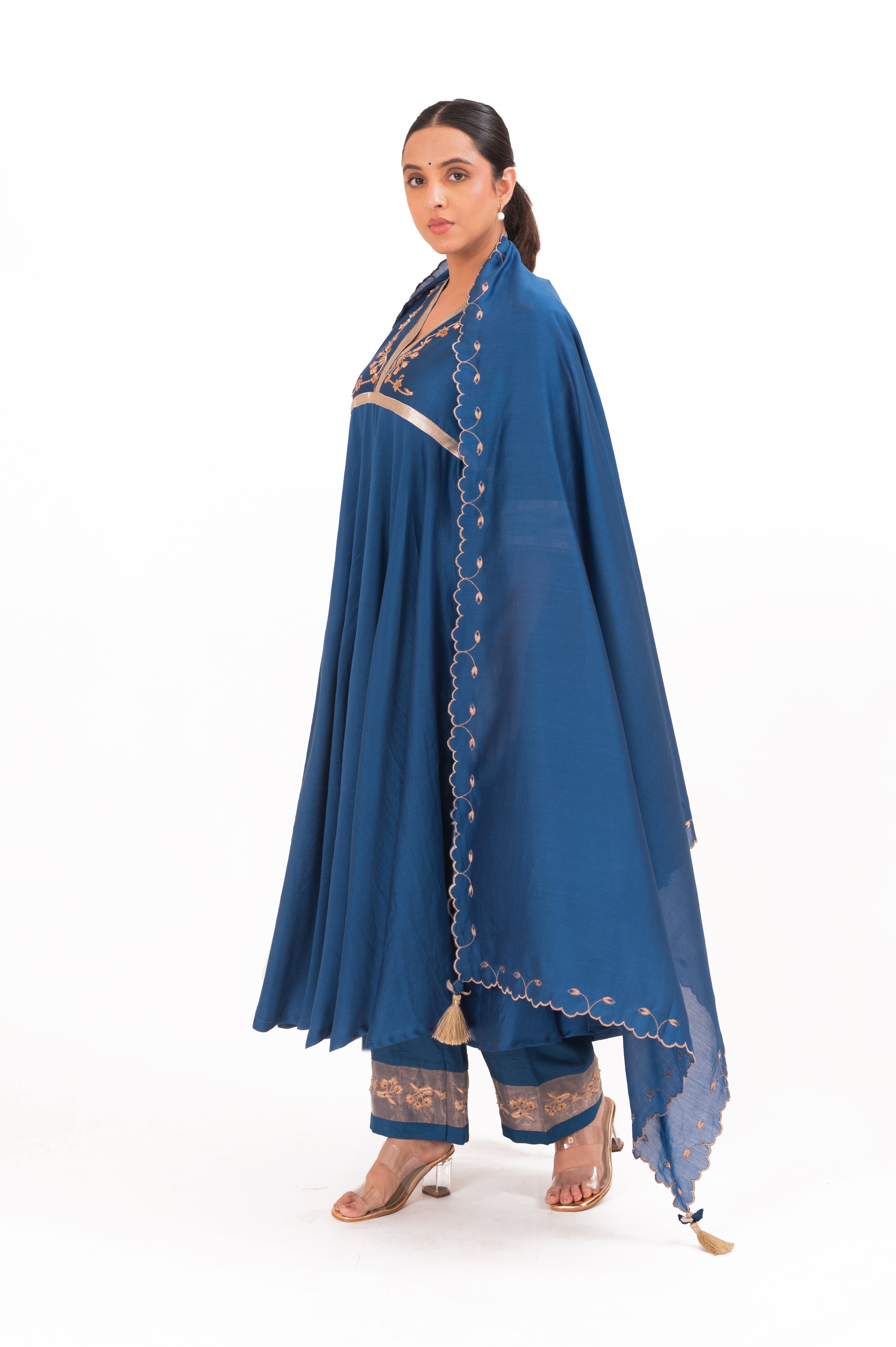 LILA - Royal Blue - Anarkali Set