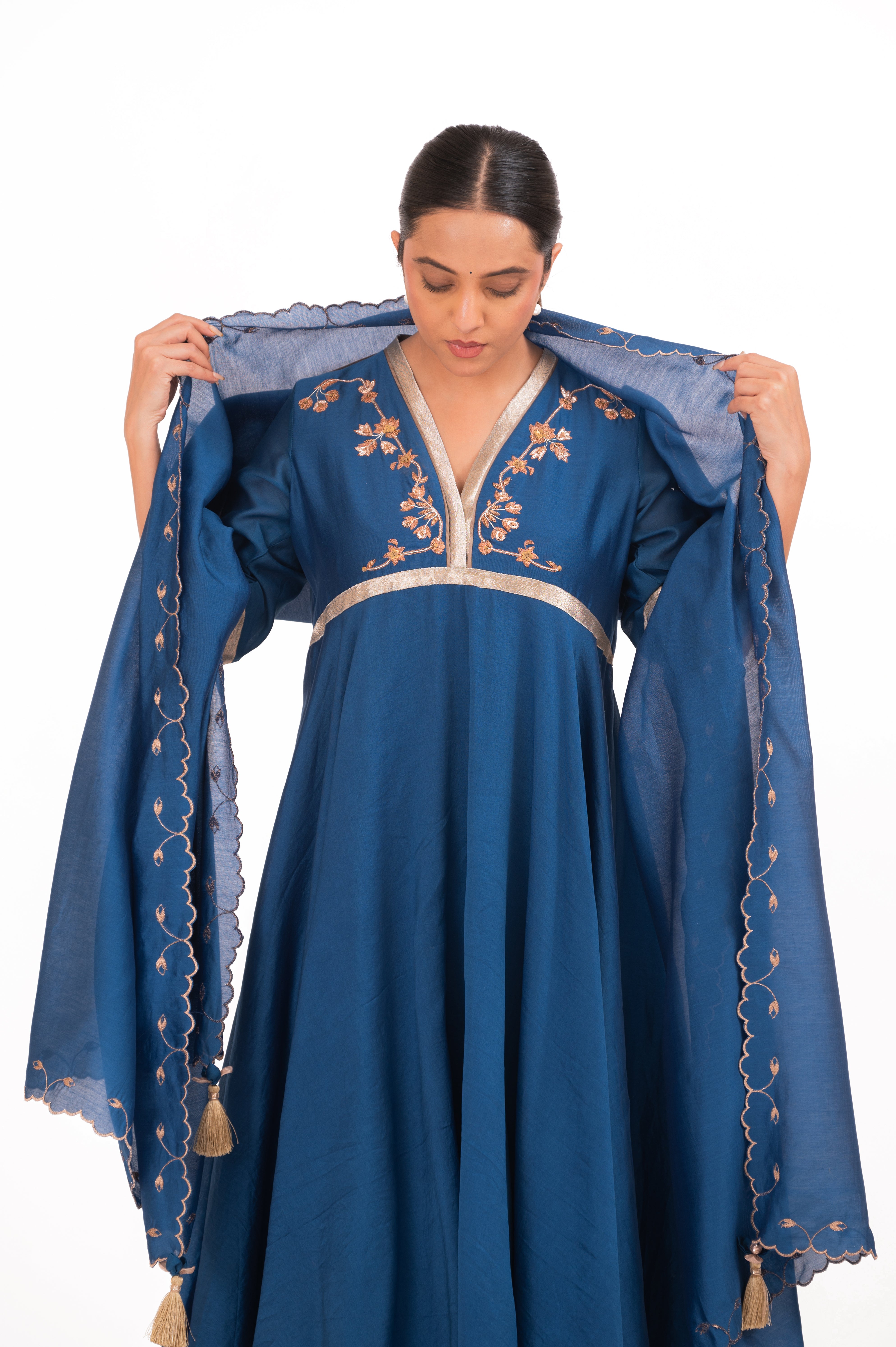 LILA - Royal Blue - Anarkali Set