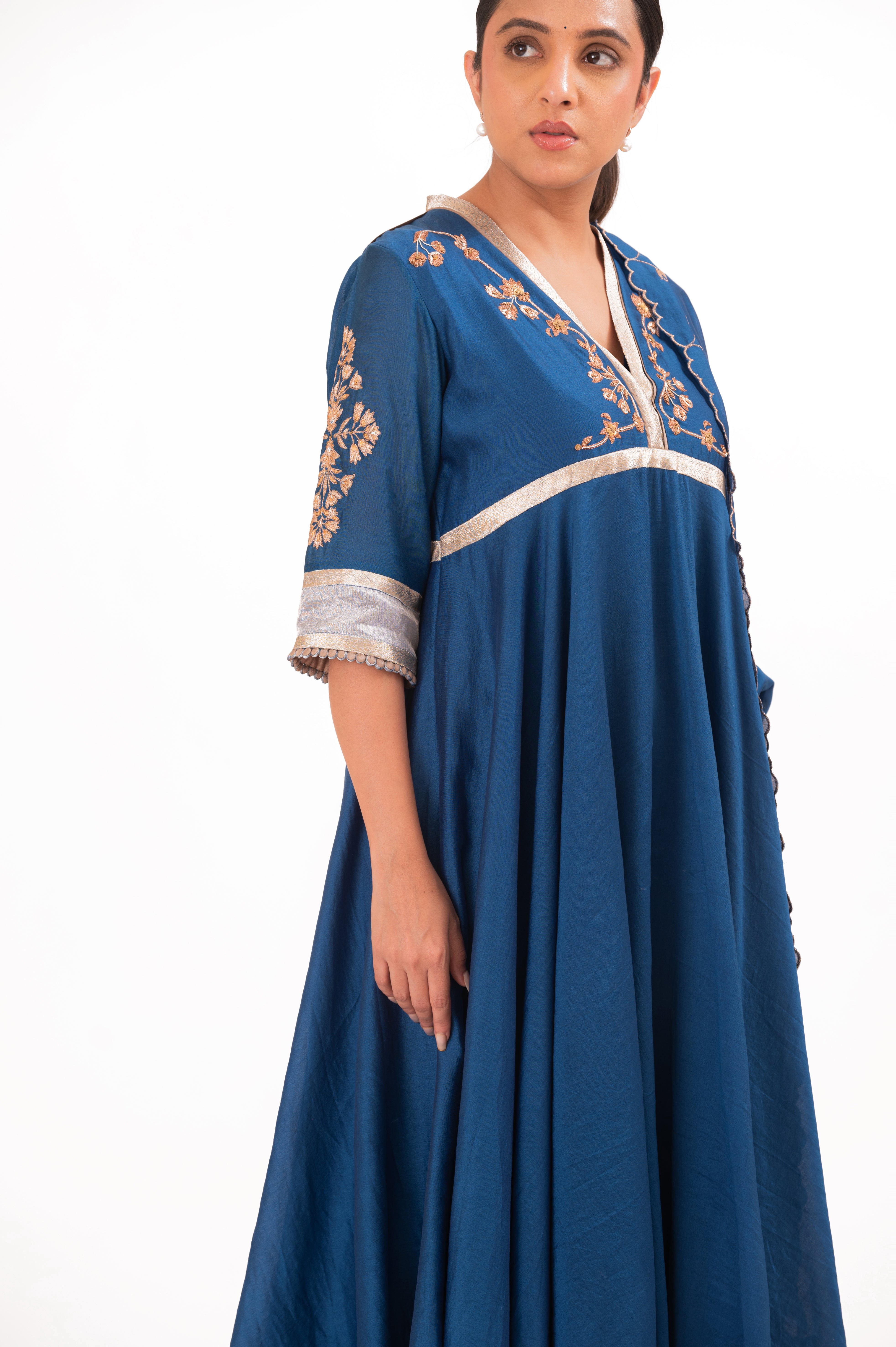 LILA - Royal Blue - Anarkali Set