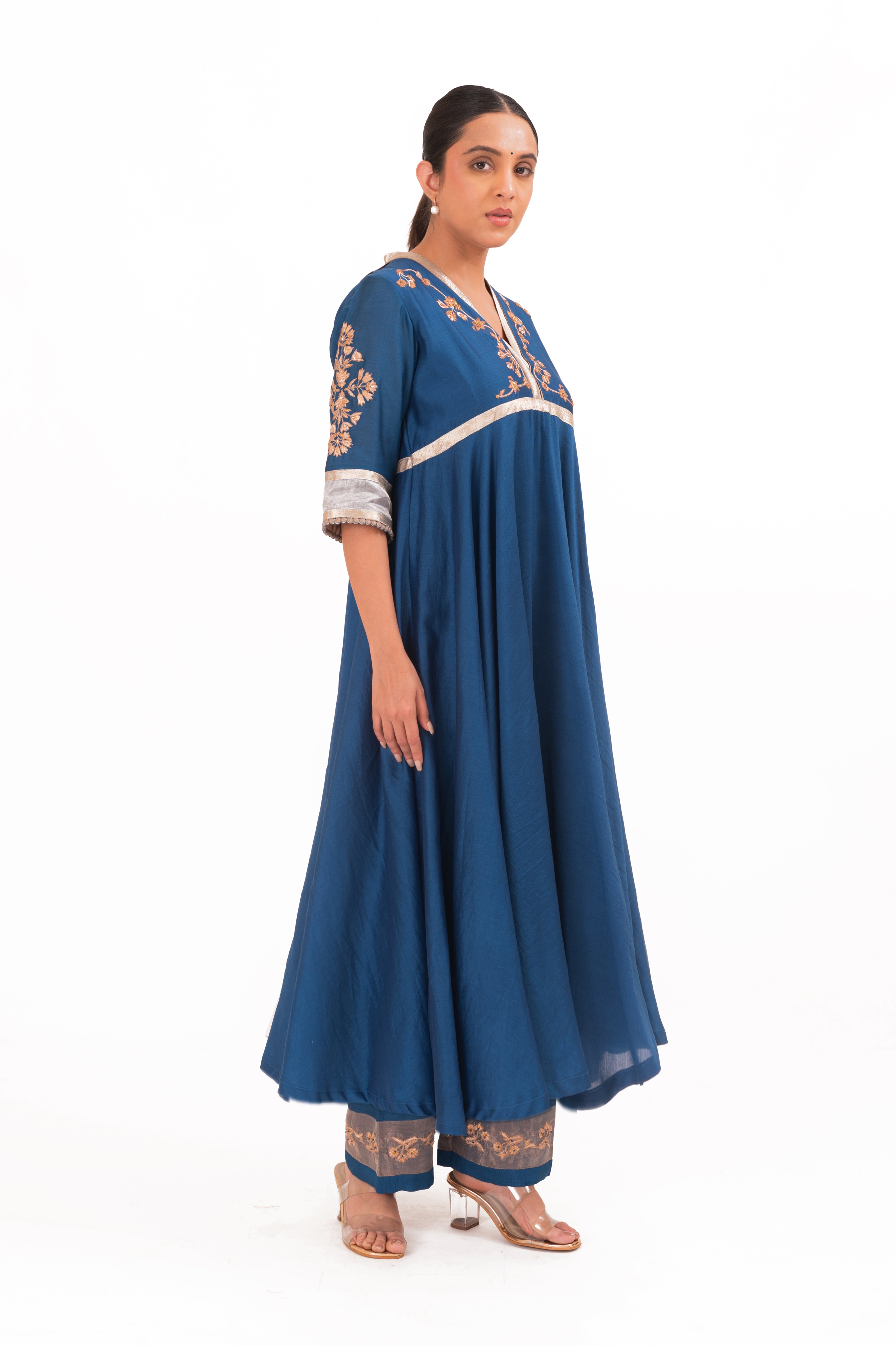 LILA - Royal Blue - Anarkali Set