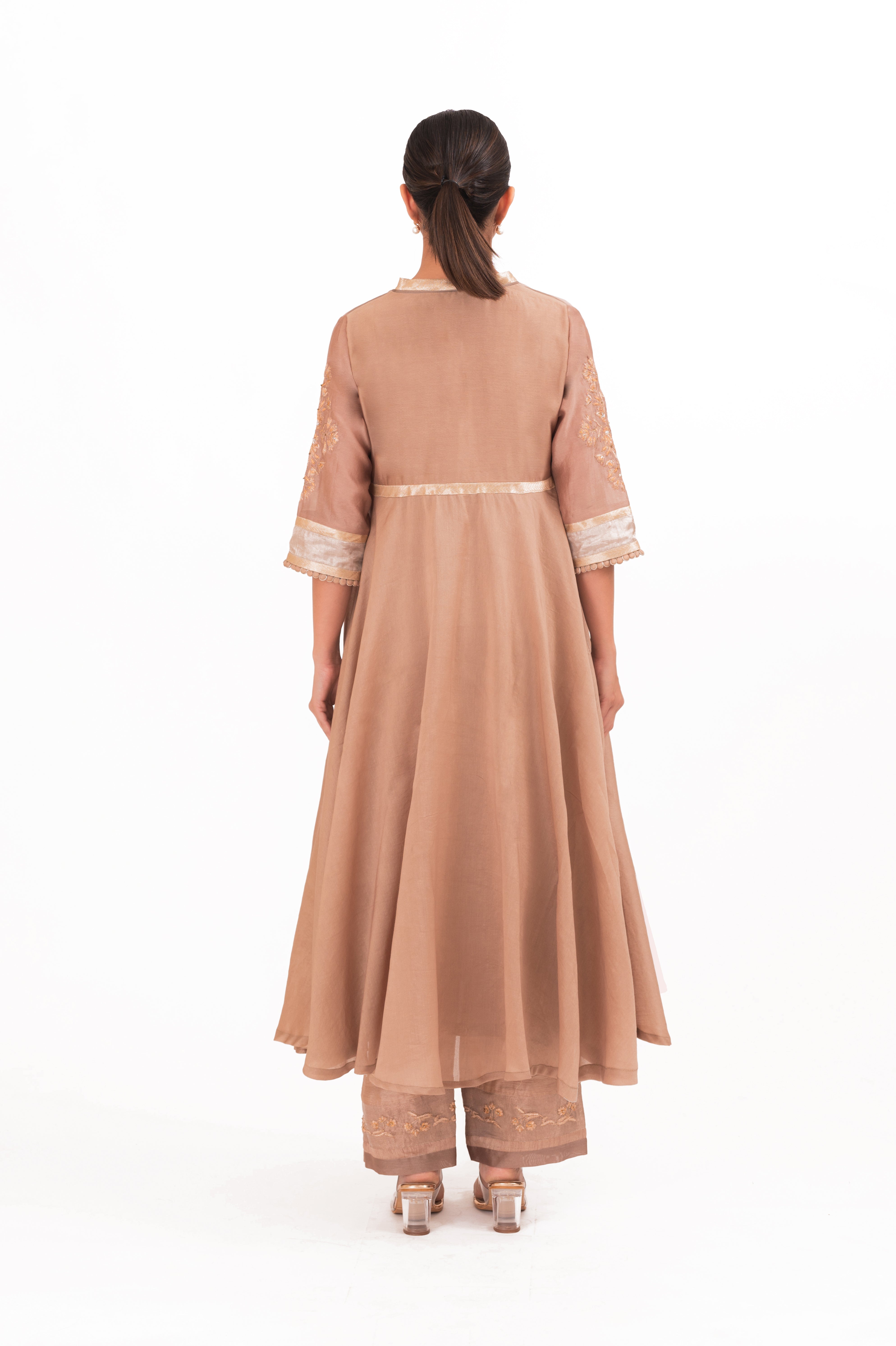 LILA - Ekru - Anarkali Set