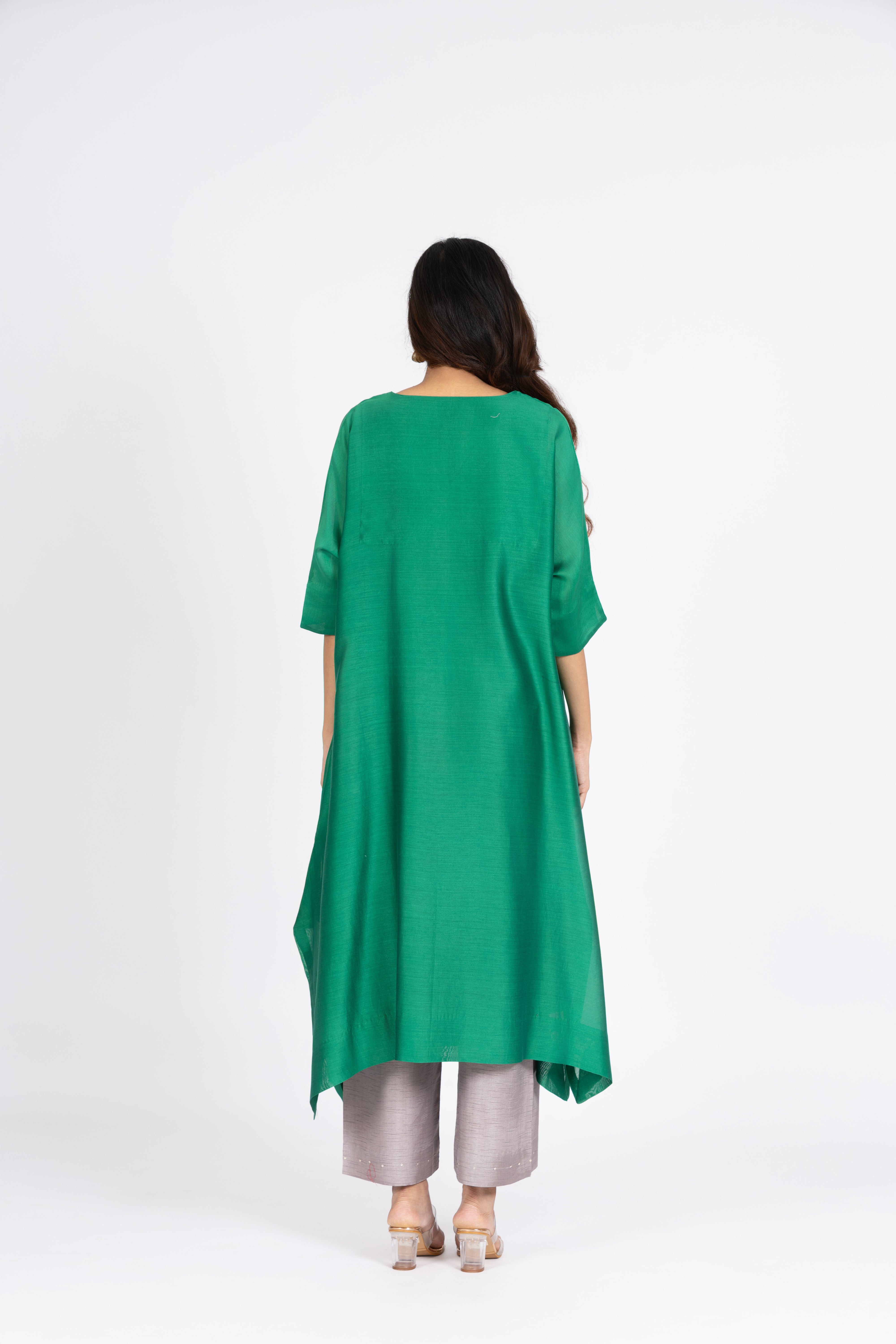 Emerald Green Kimono Kurta / Dress