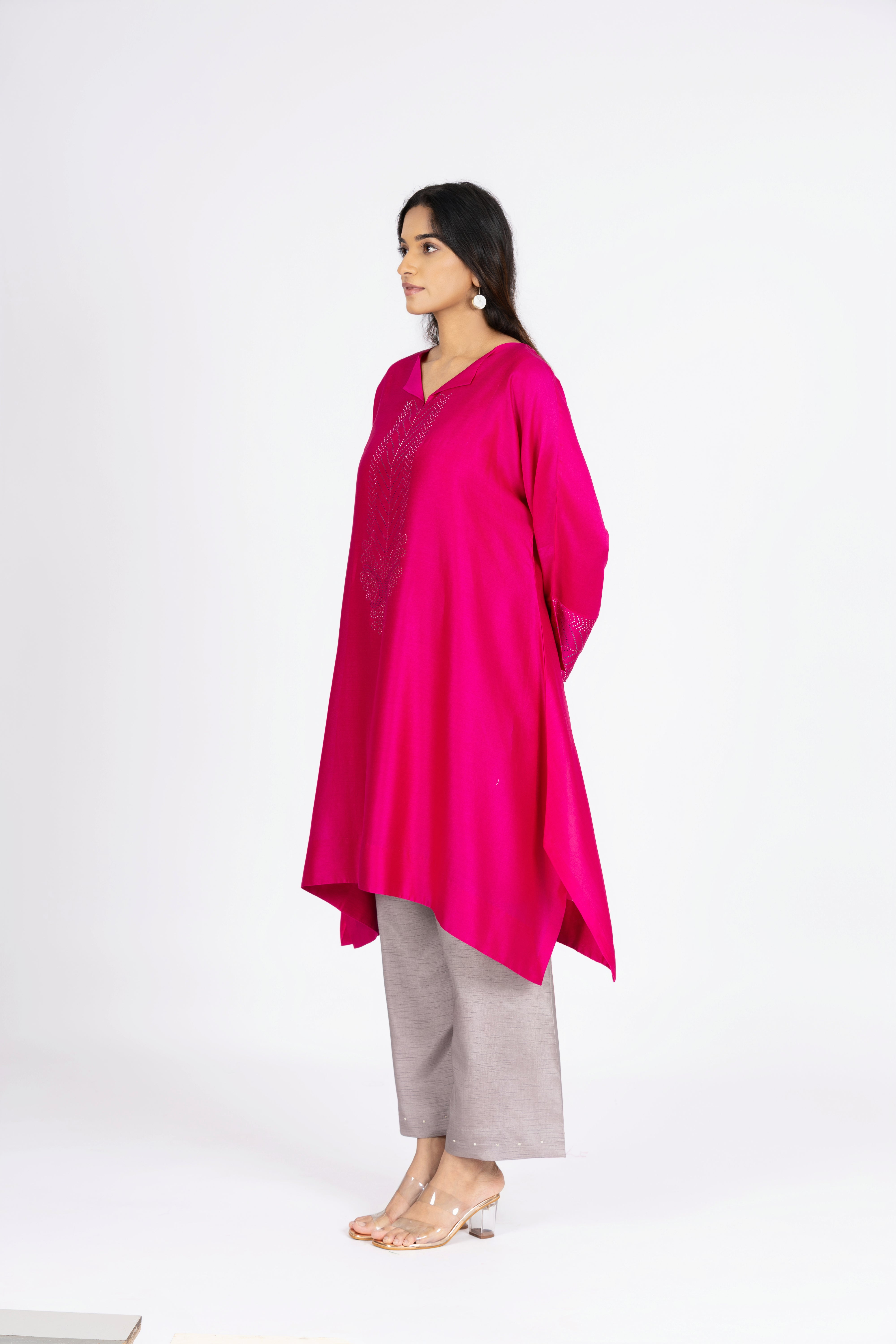 Strawberry Pink Kimono Tunic