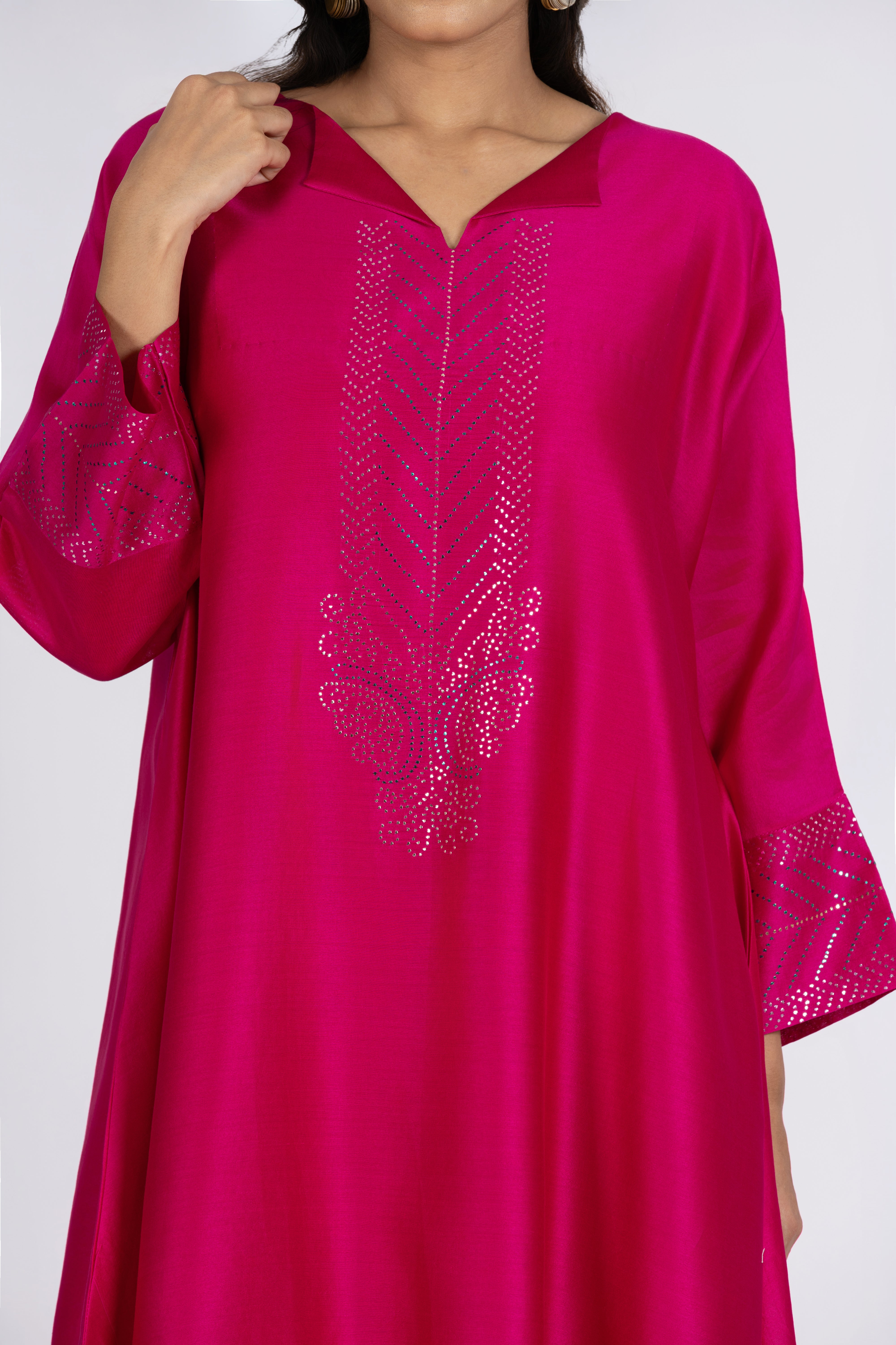 Strawberry Pink Kimono Tunic