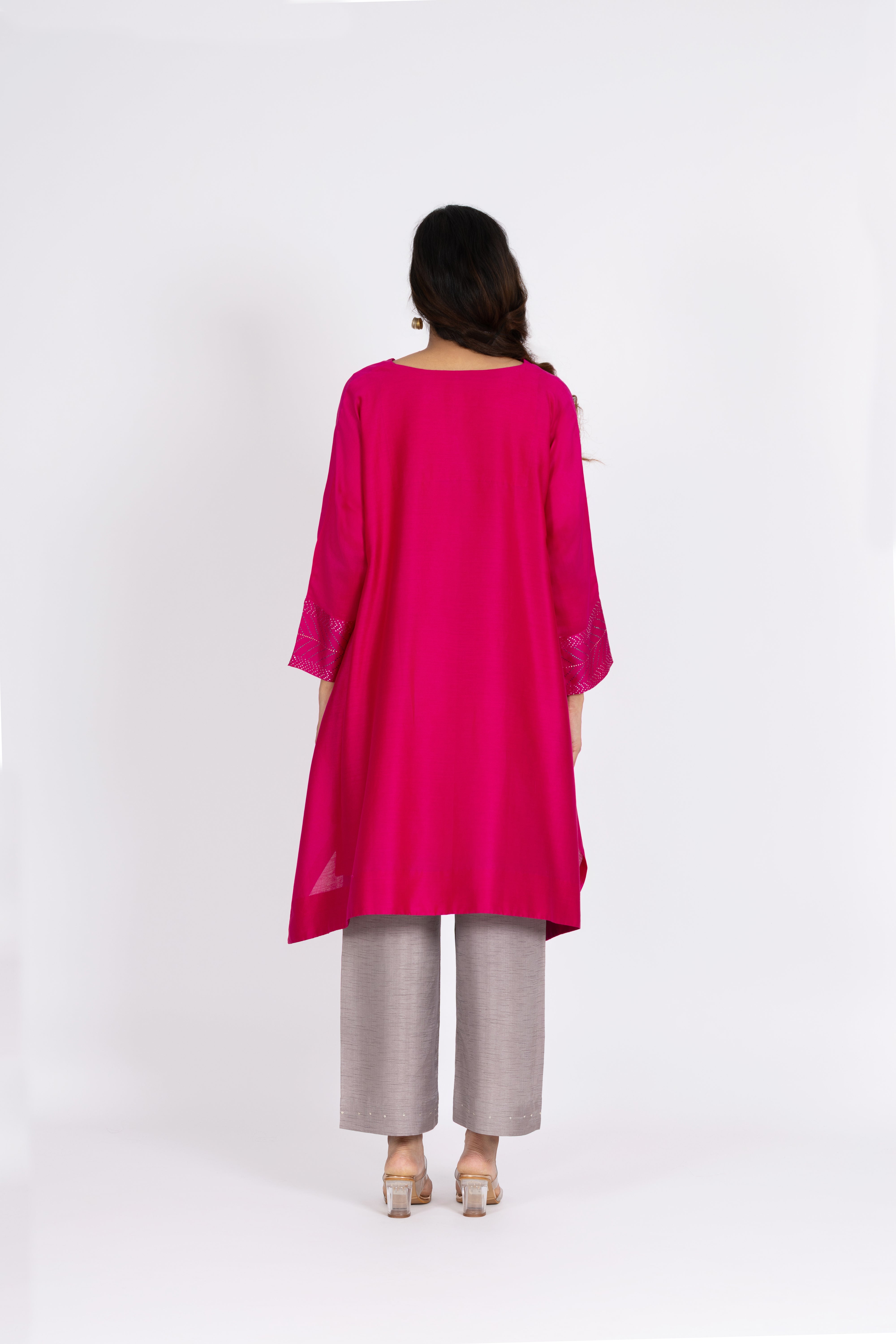 Strawberry Pink Kimono Tunic