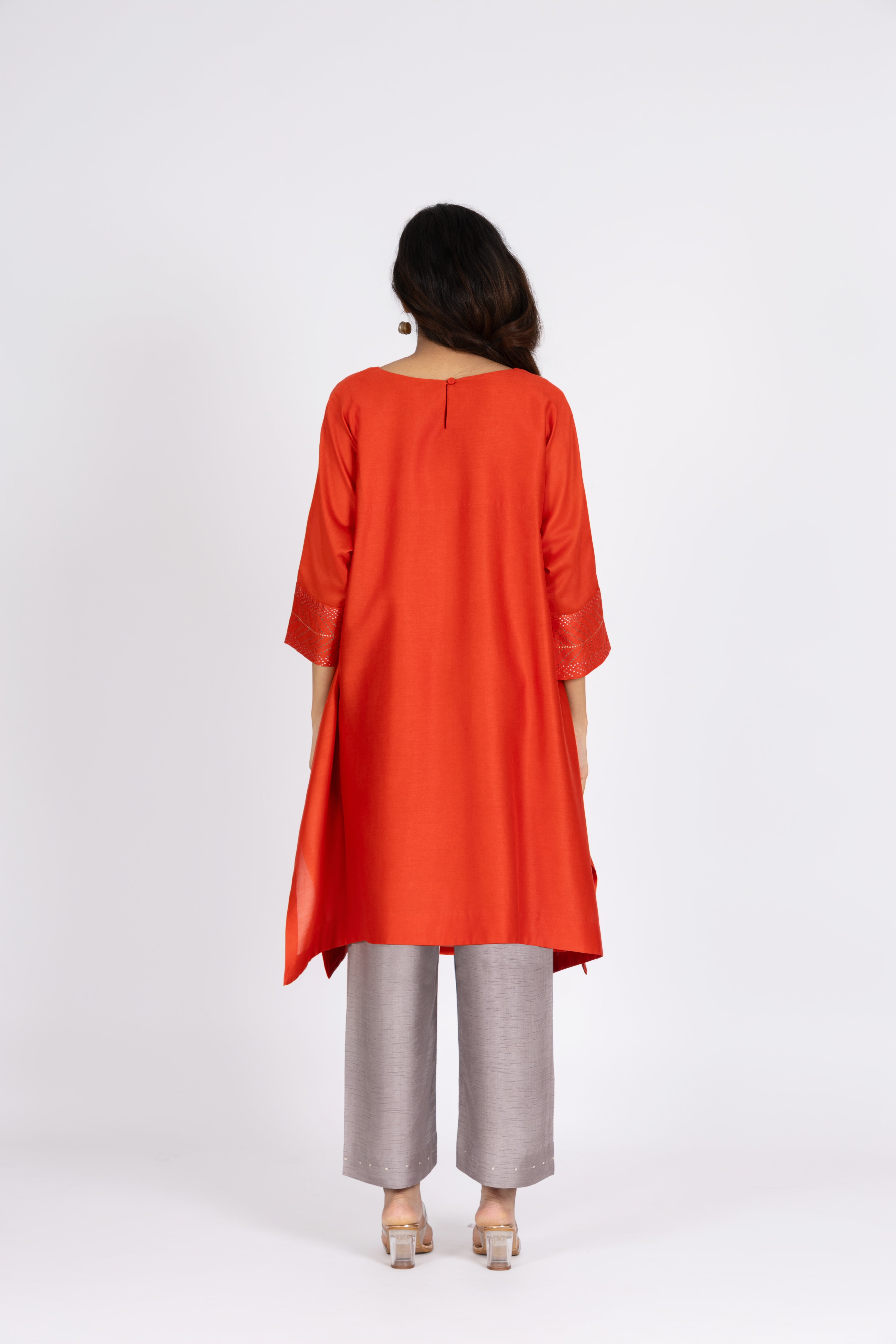 Orange Kimono Tunic