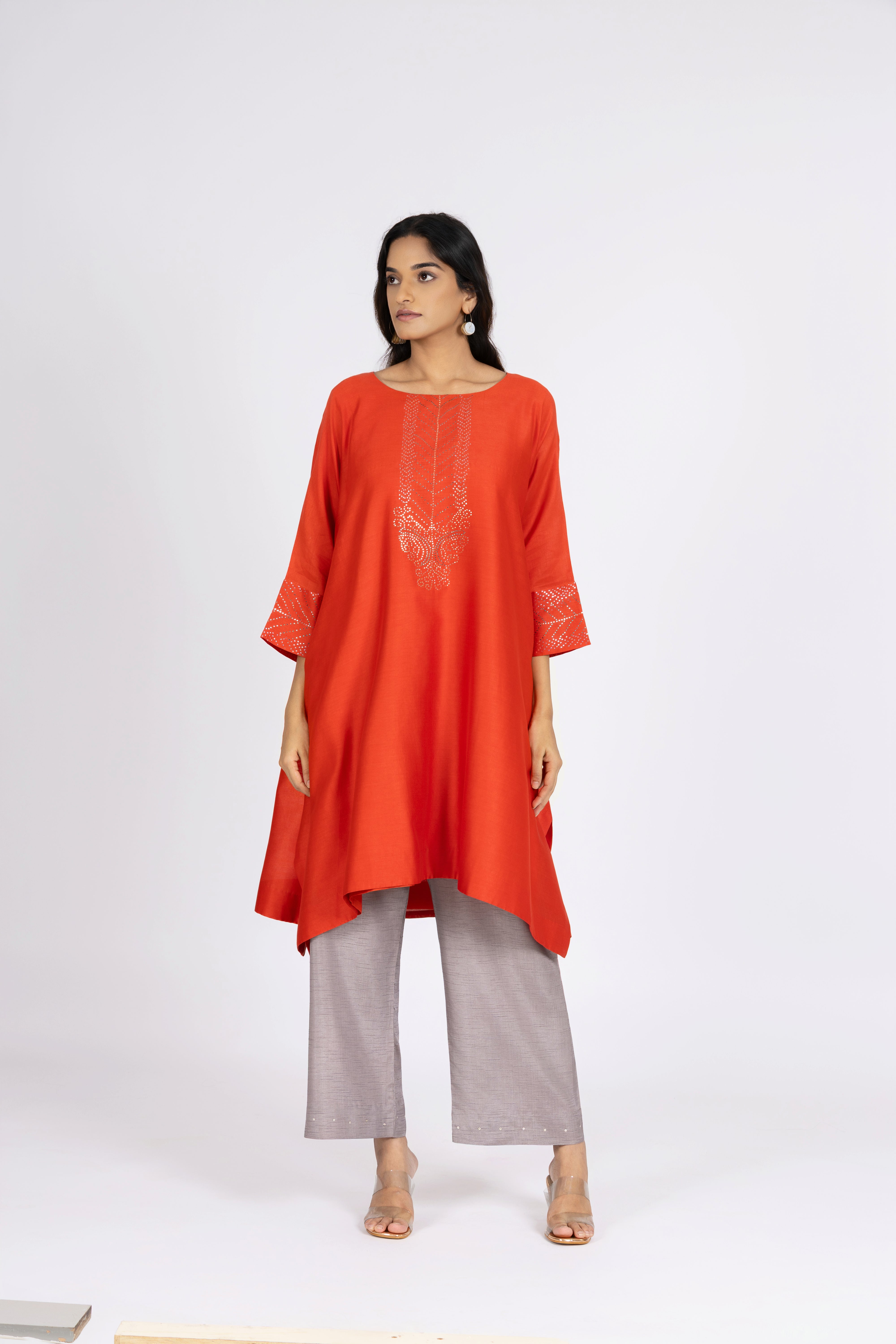 Orange Kimono Tunic