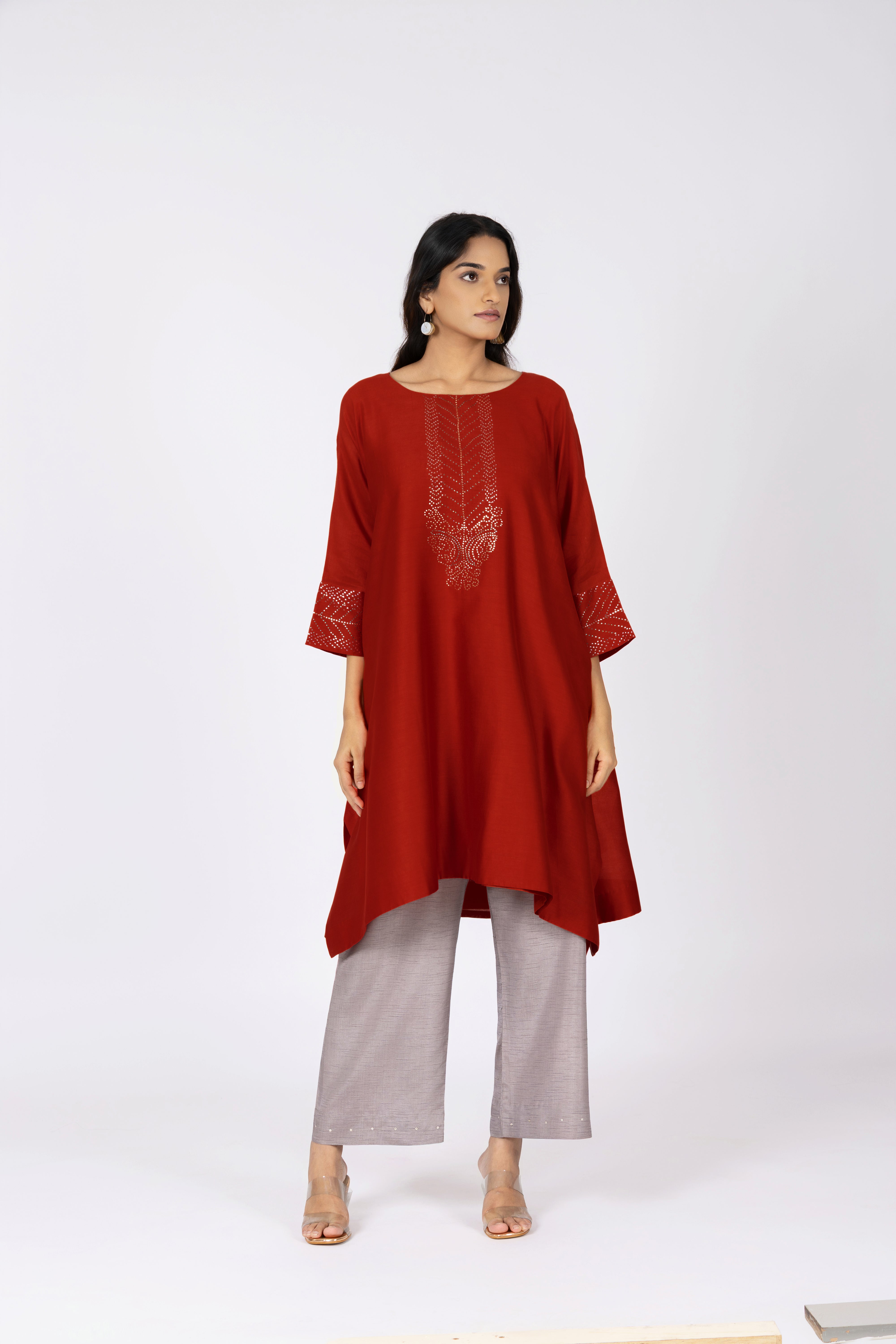 Red Kimono Tunic