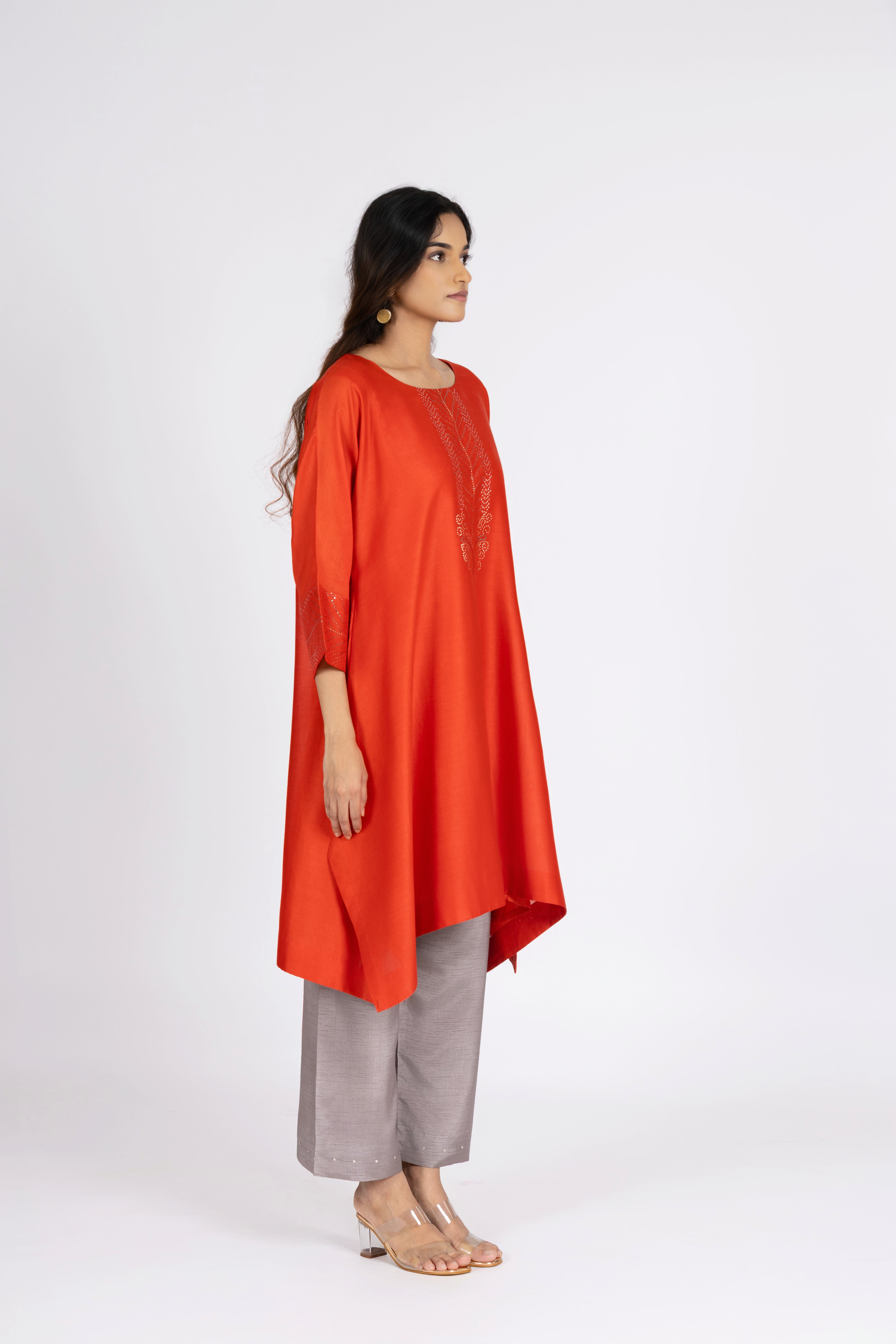 Orange Kimono Tunic