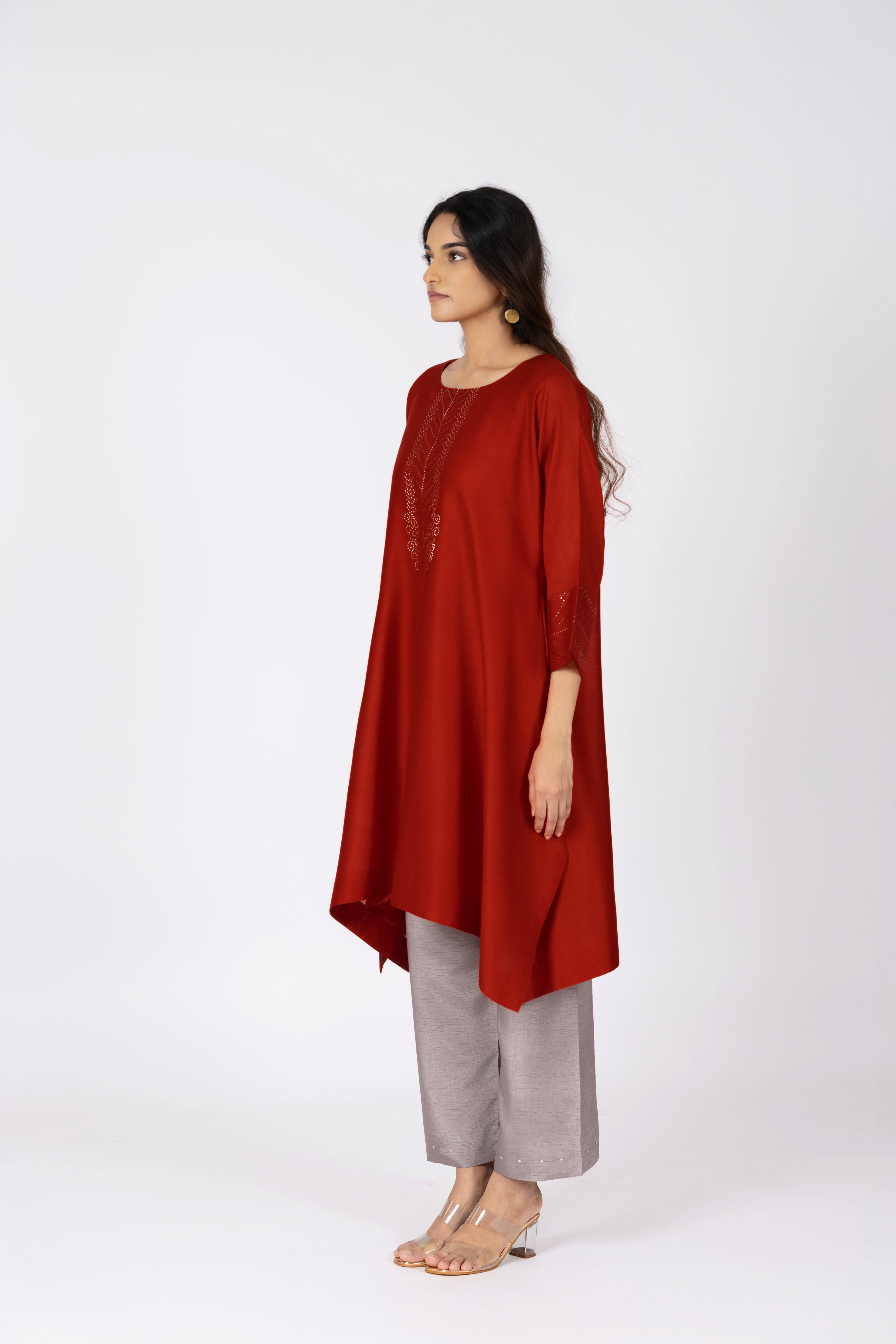 Red Kimono Tunic