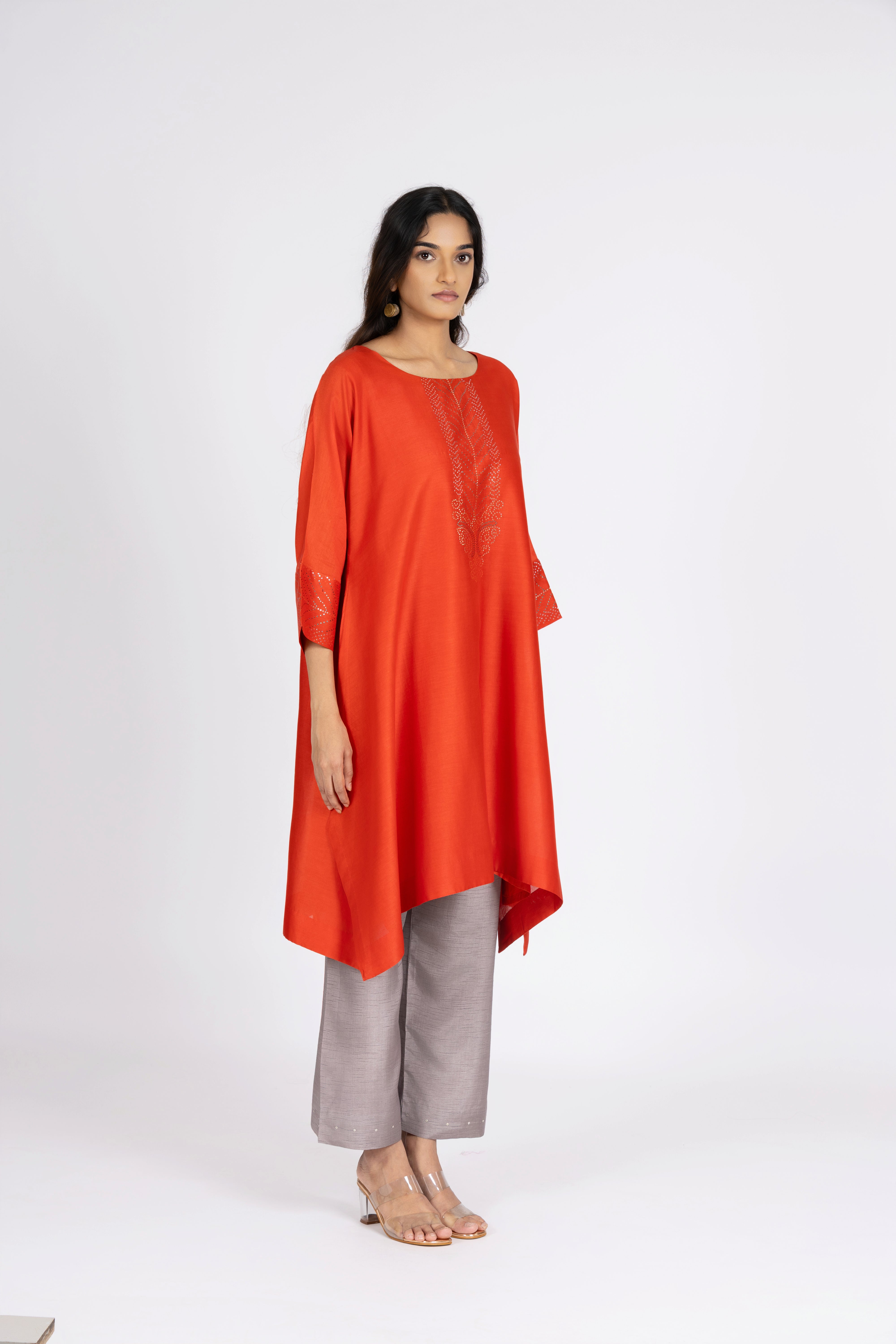Orange Kimono Tunic