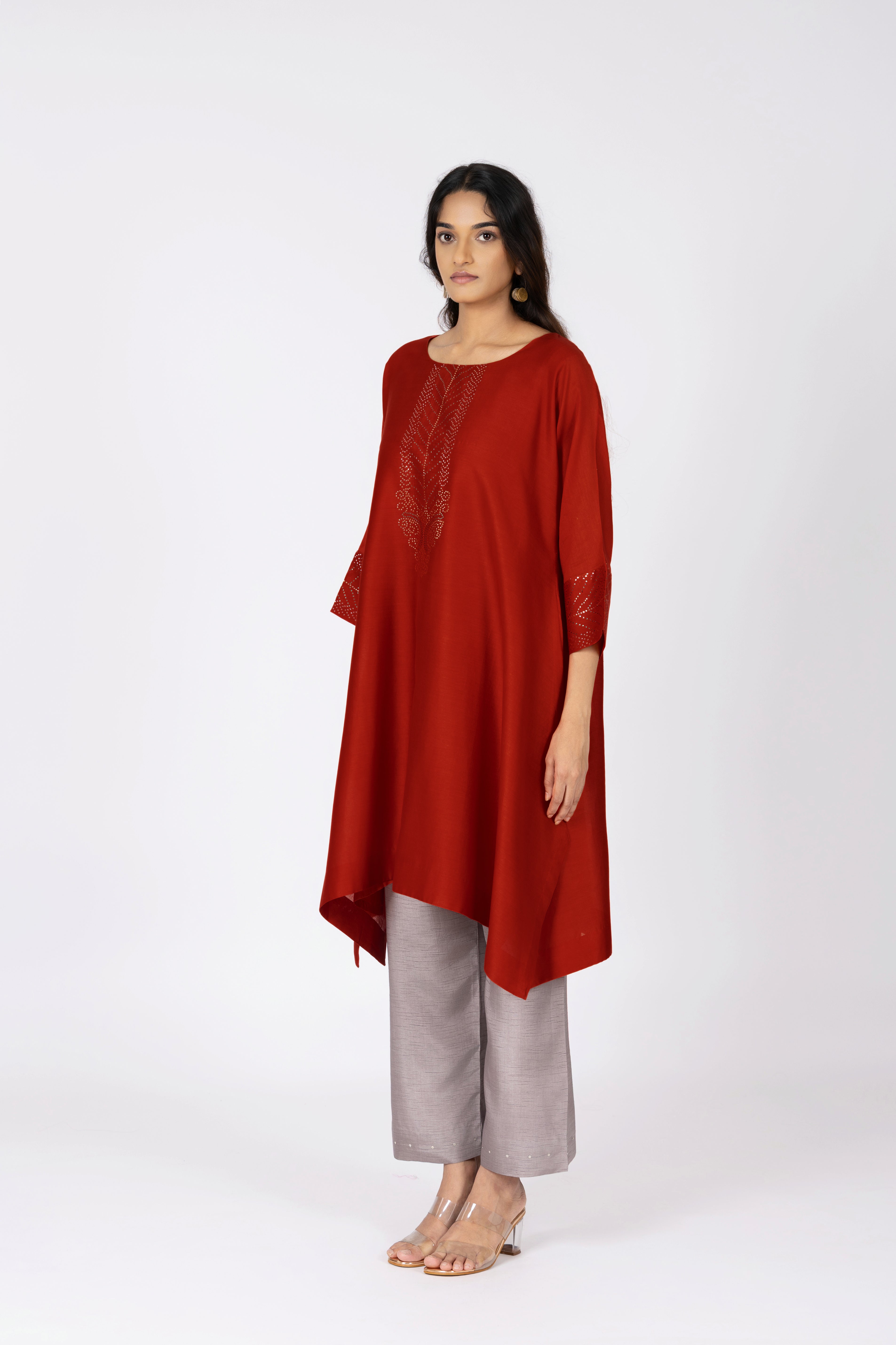 Red Kimono Tunic