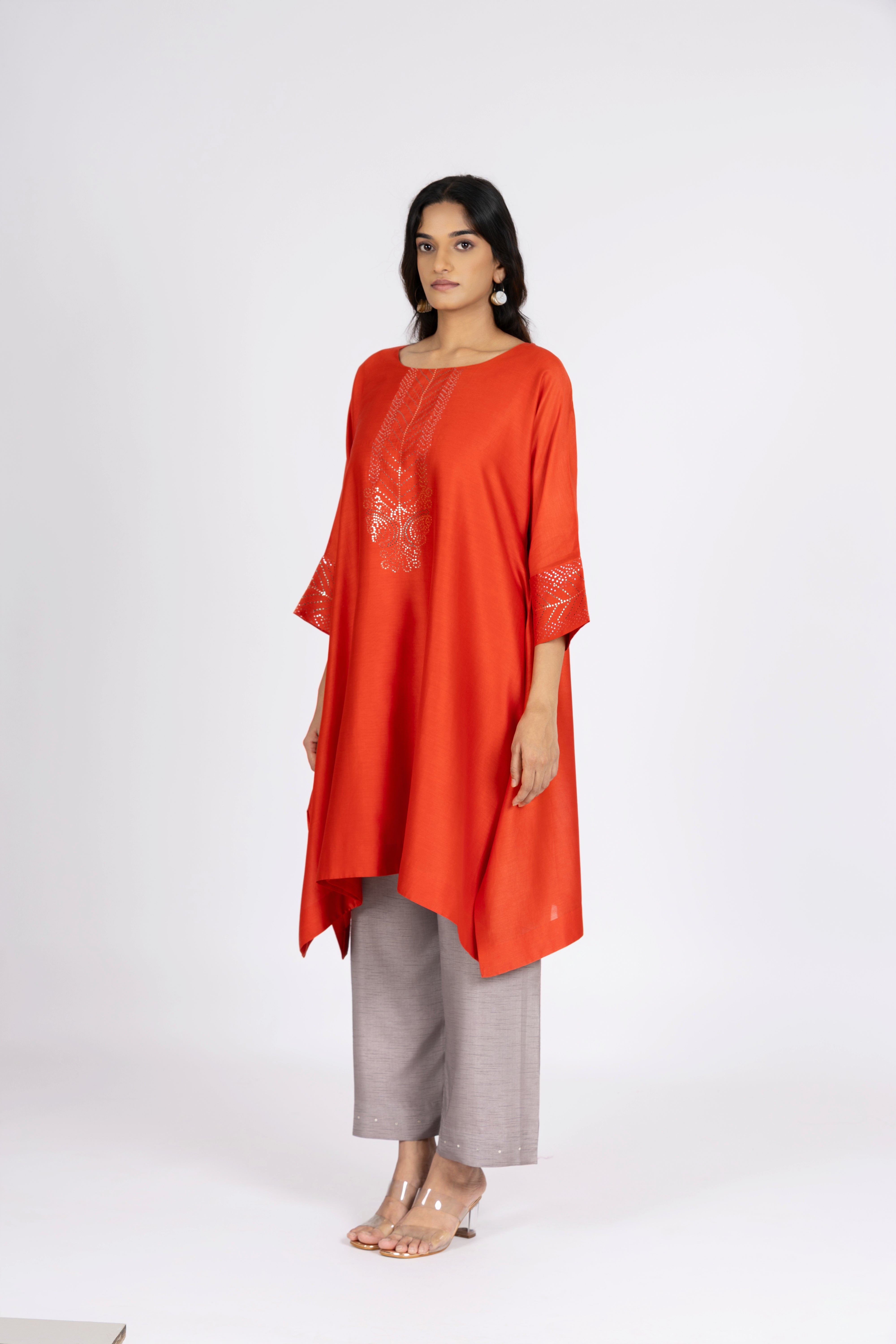 Orange Kimono Tunic