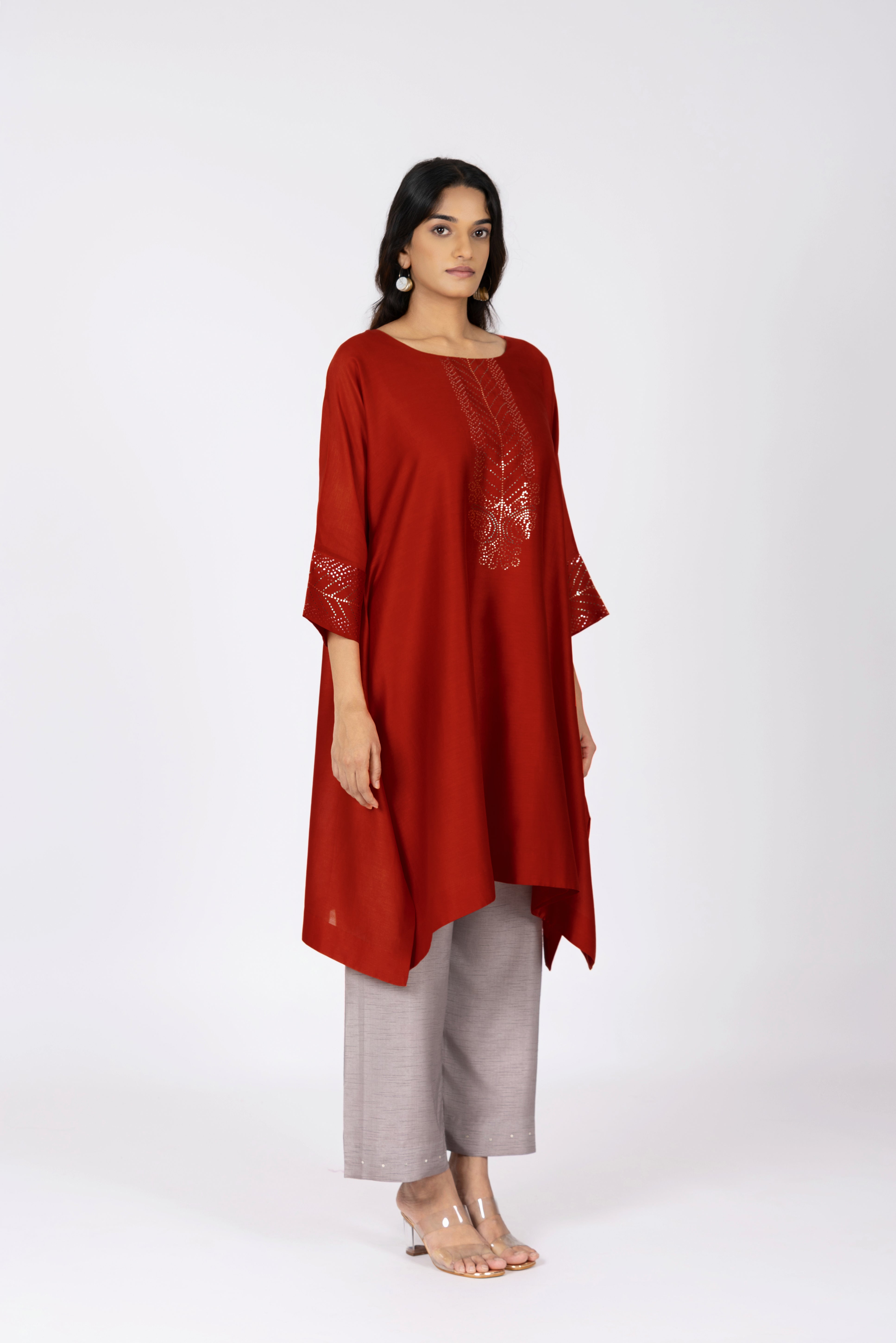 Red Kimono Tunic