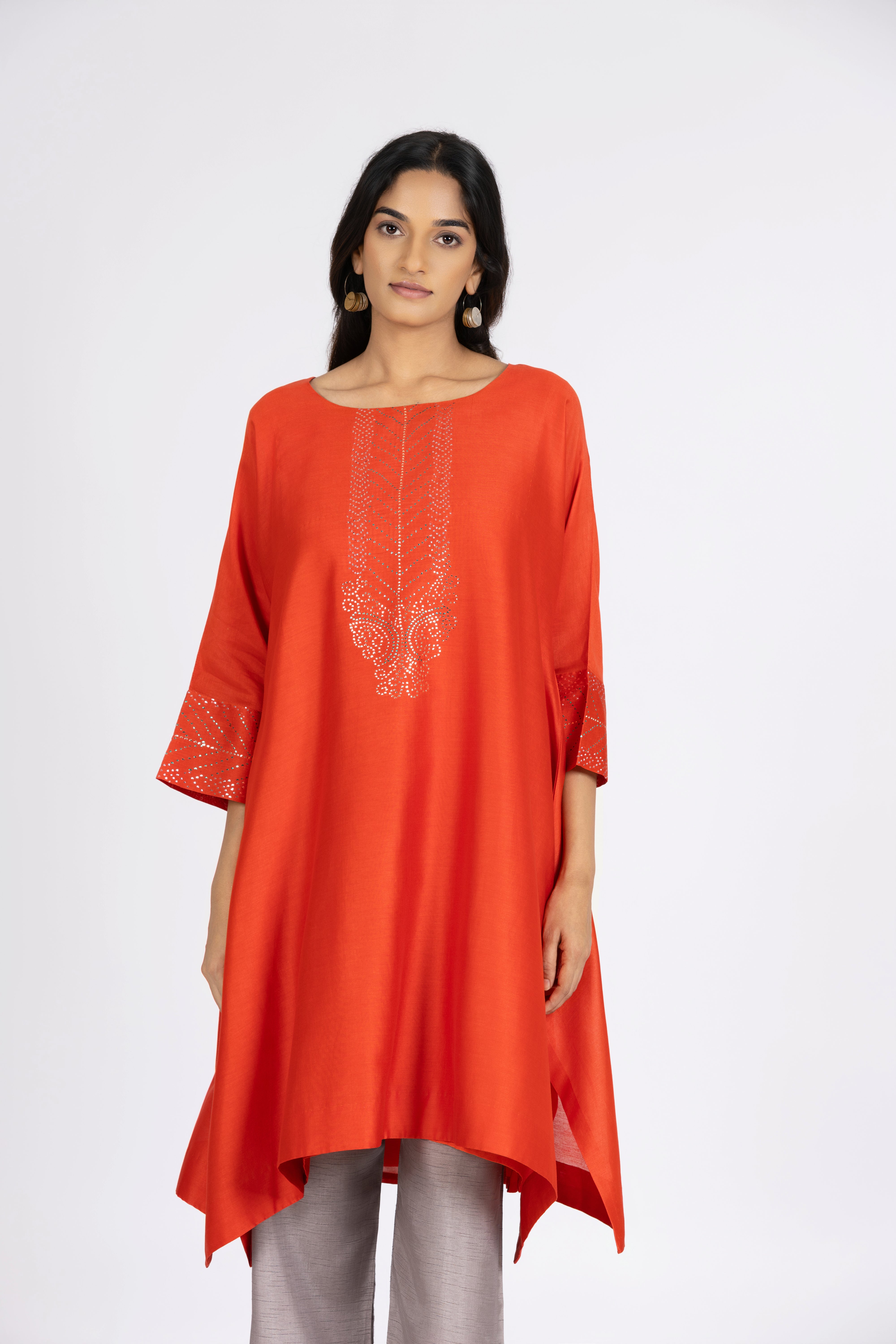 Orange Kimono Tunic