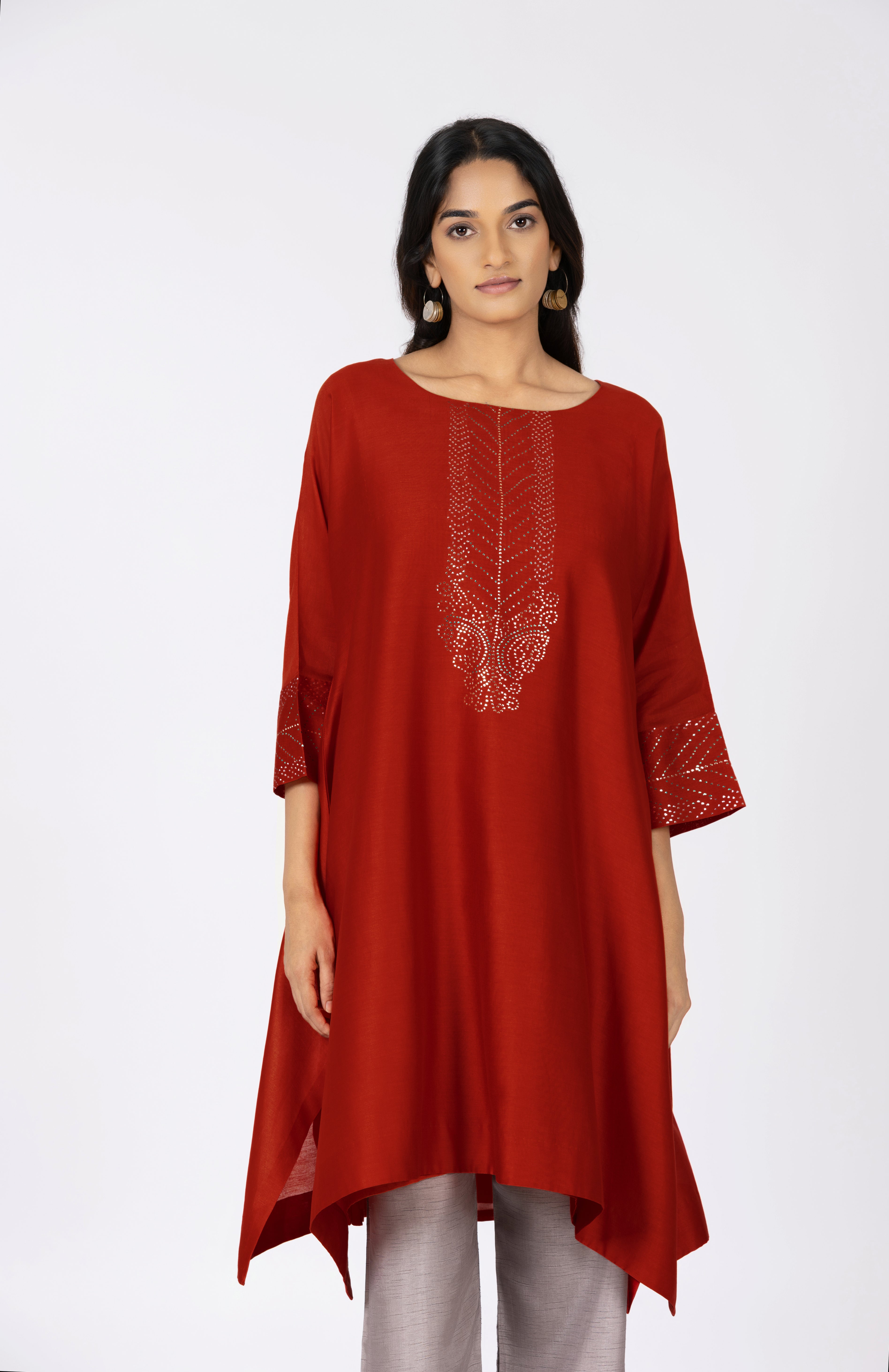 Red Kimono Tunic