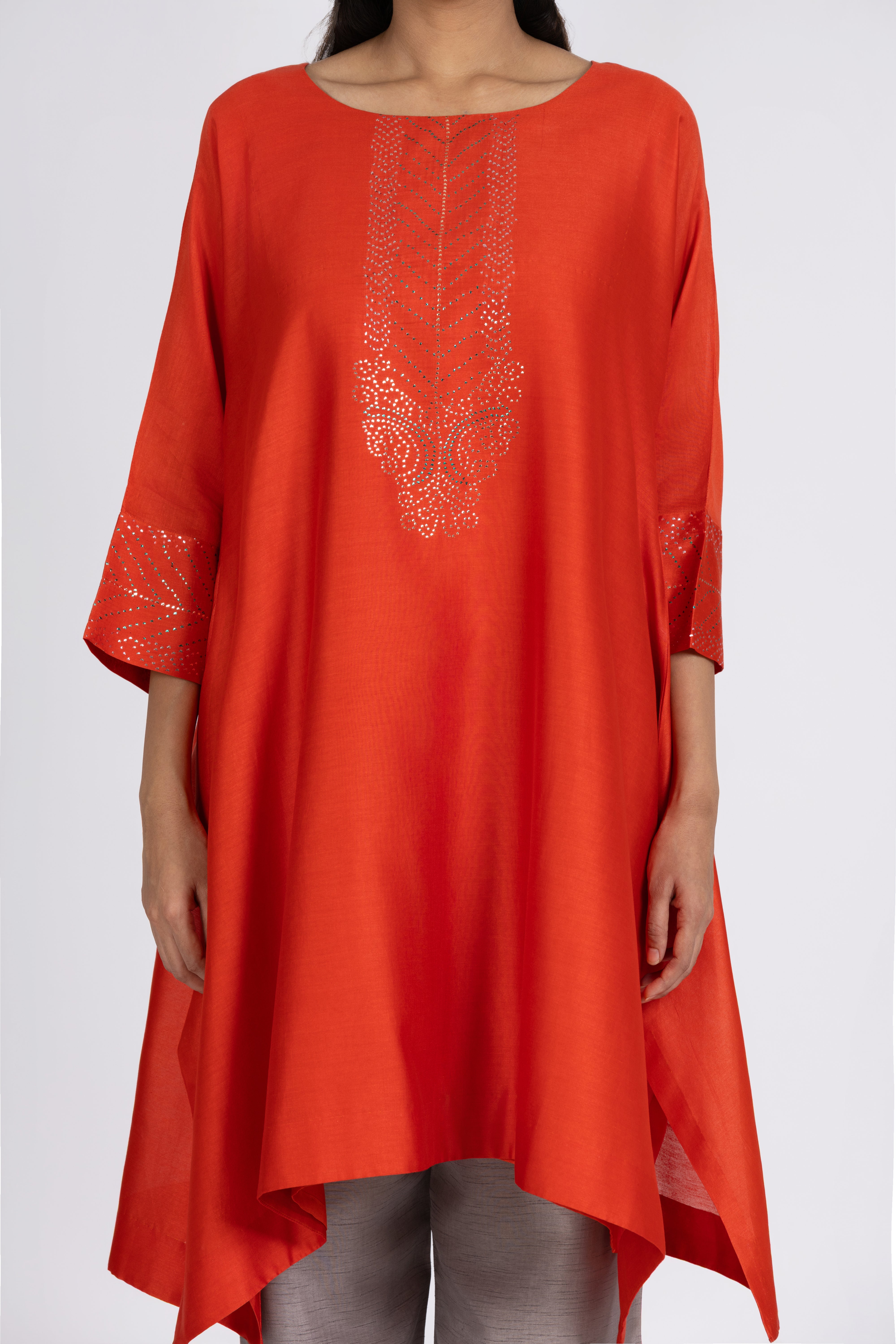 Orange Kimono Tunic