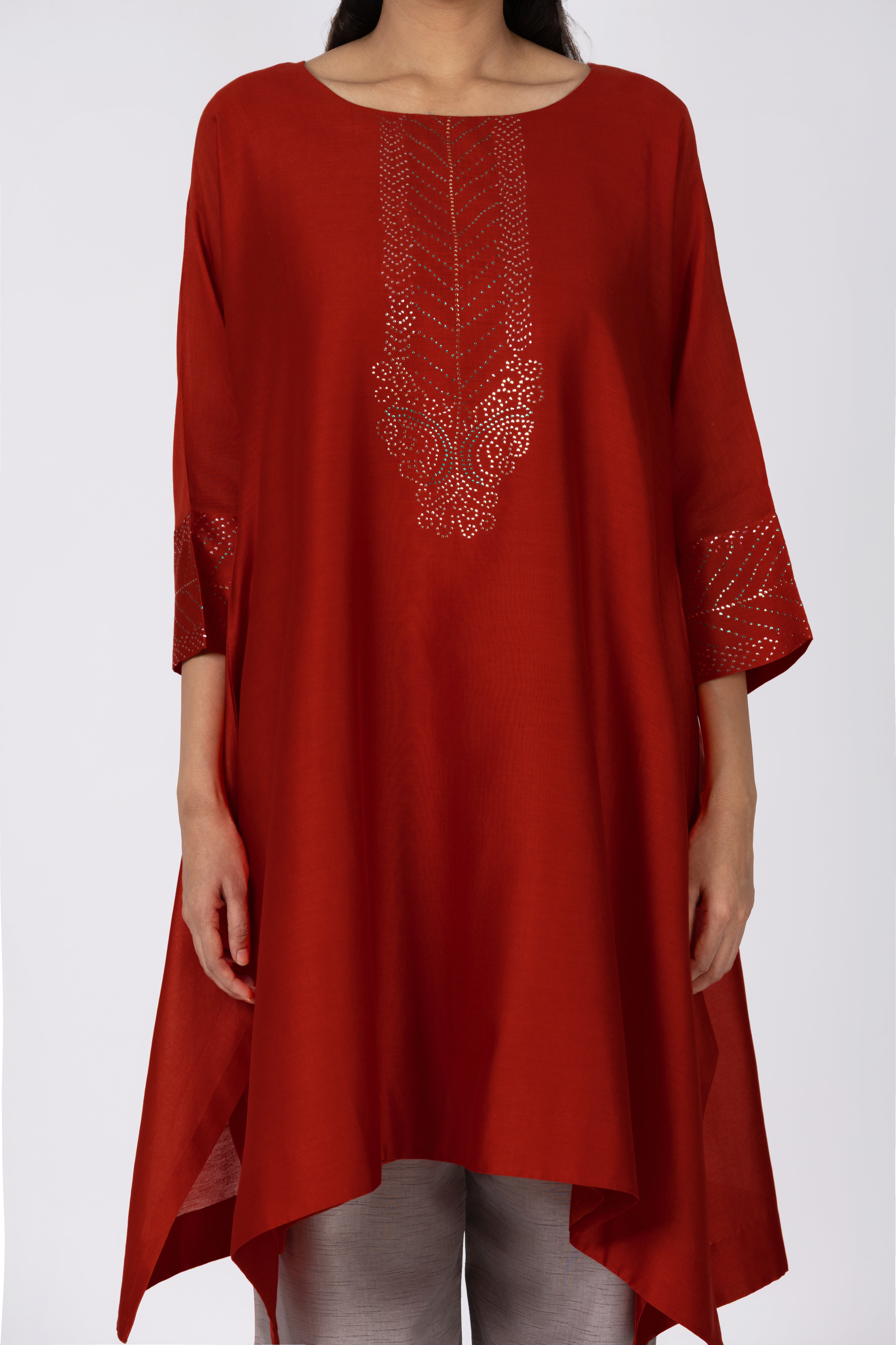 Red Kimono Tunic