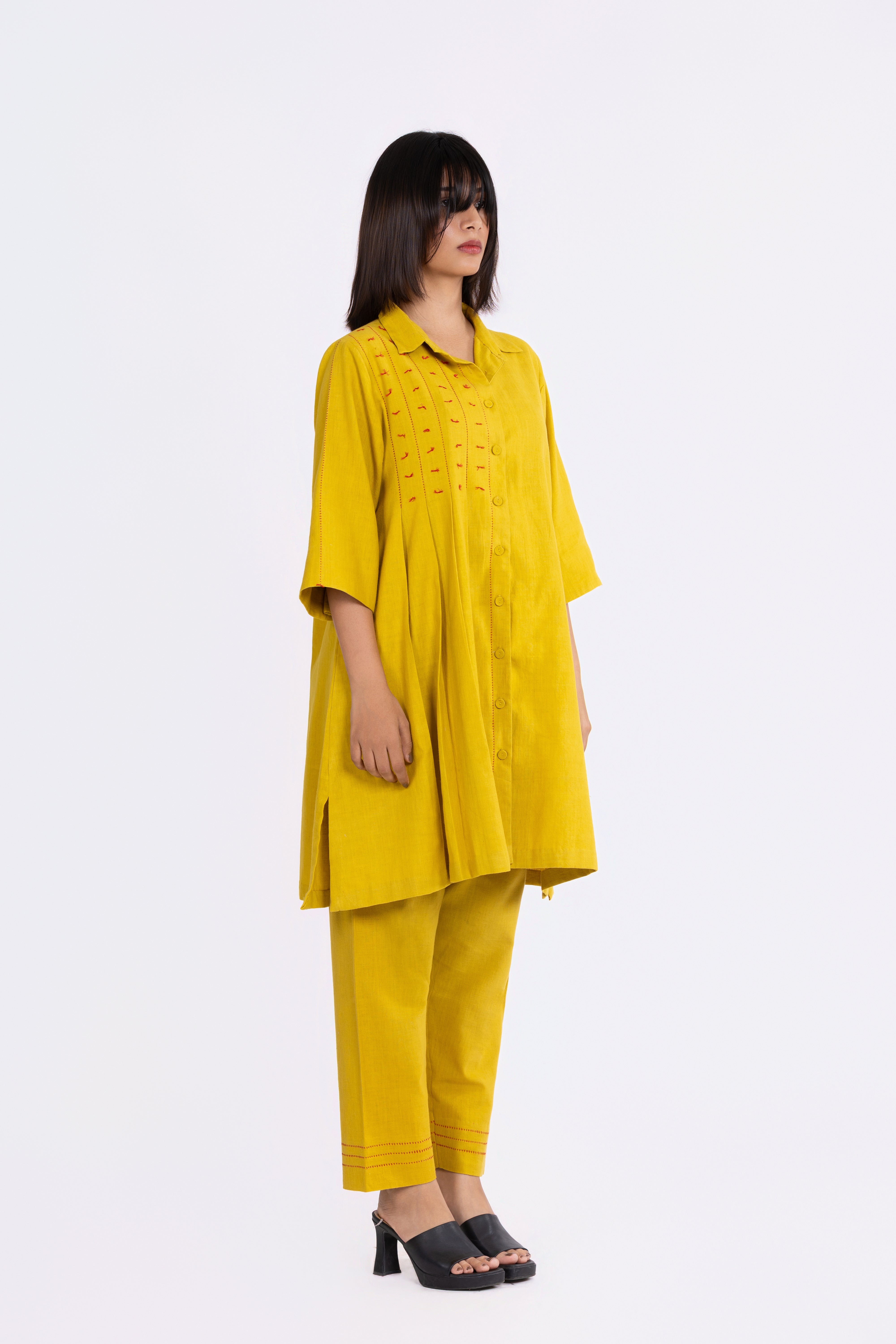 Corn Yellow Shirt & Pants Set - coord set