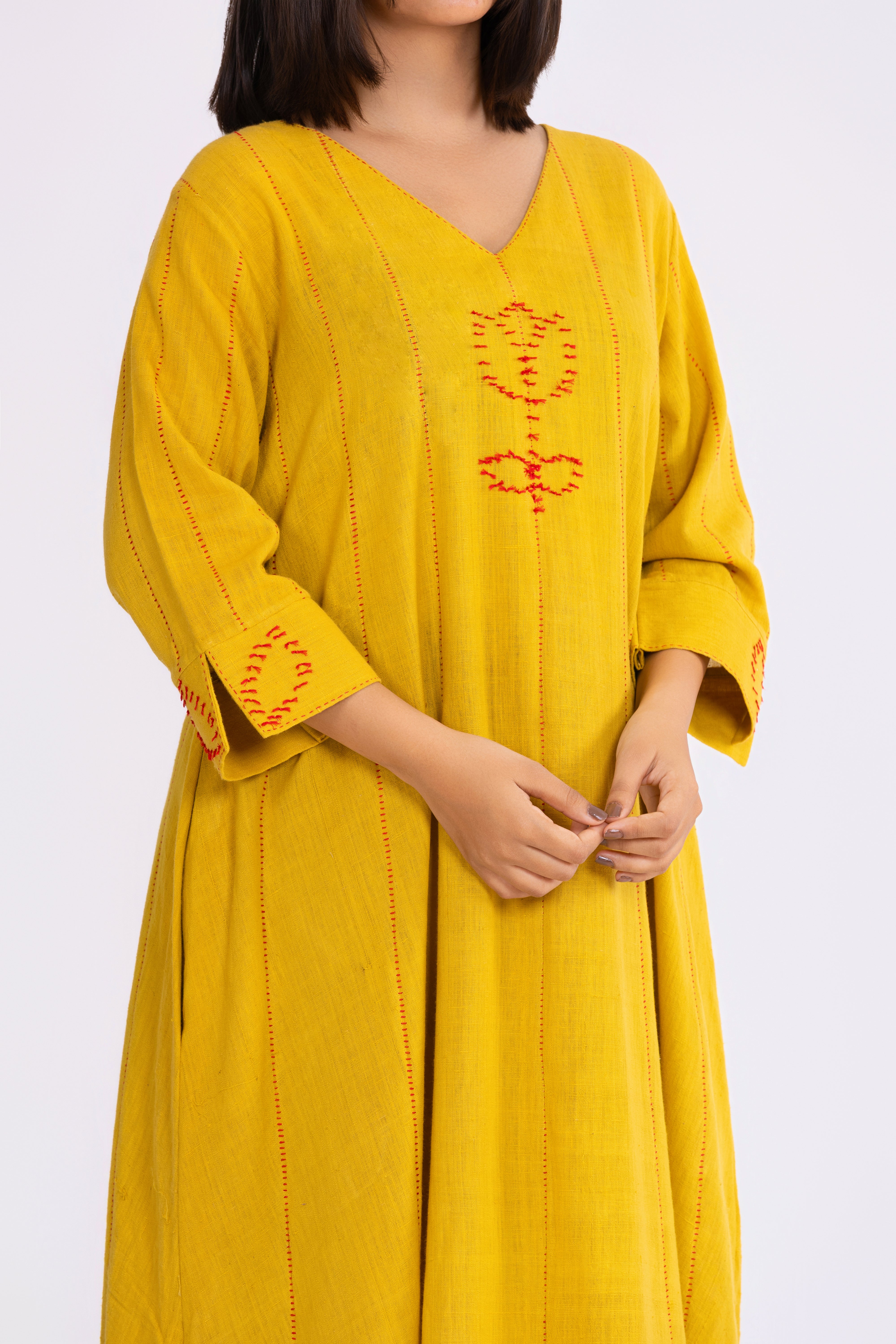 Corn Yellow Kurta Set