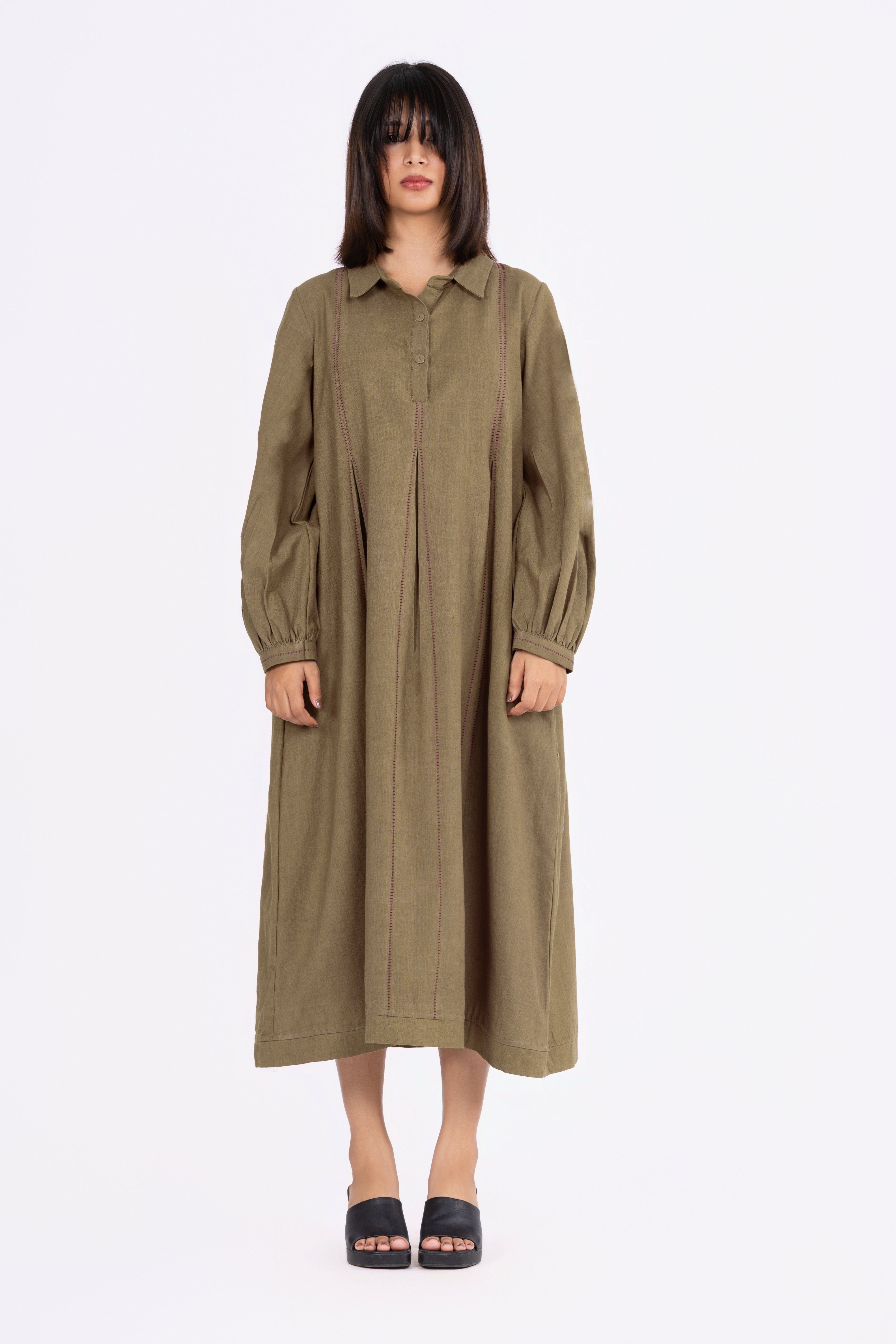 Olive Khakhi Dress