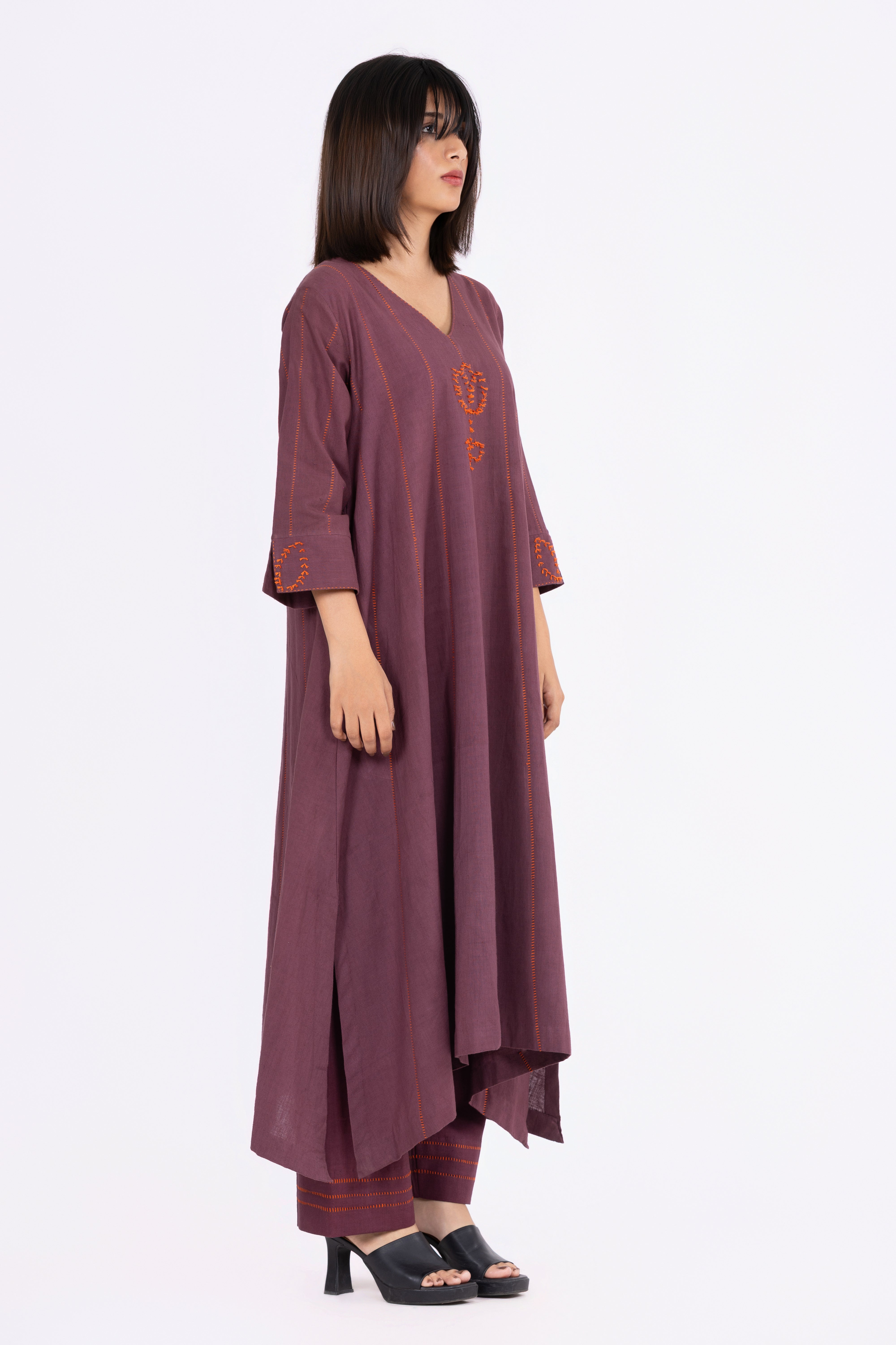 ChestNut Brown Kurta Set
