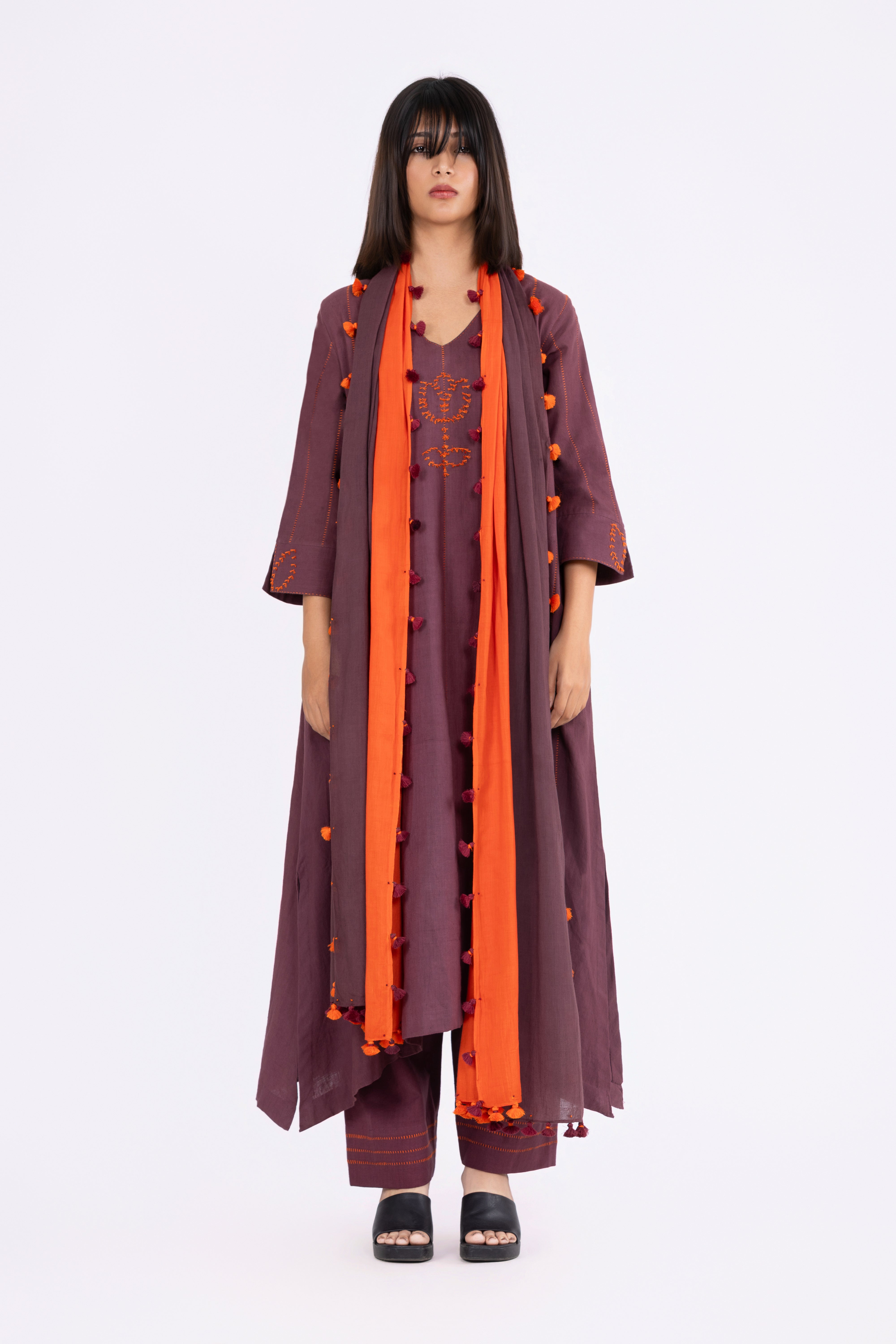 ChestNut Brown Kurta Set