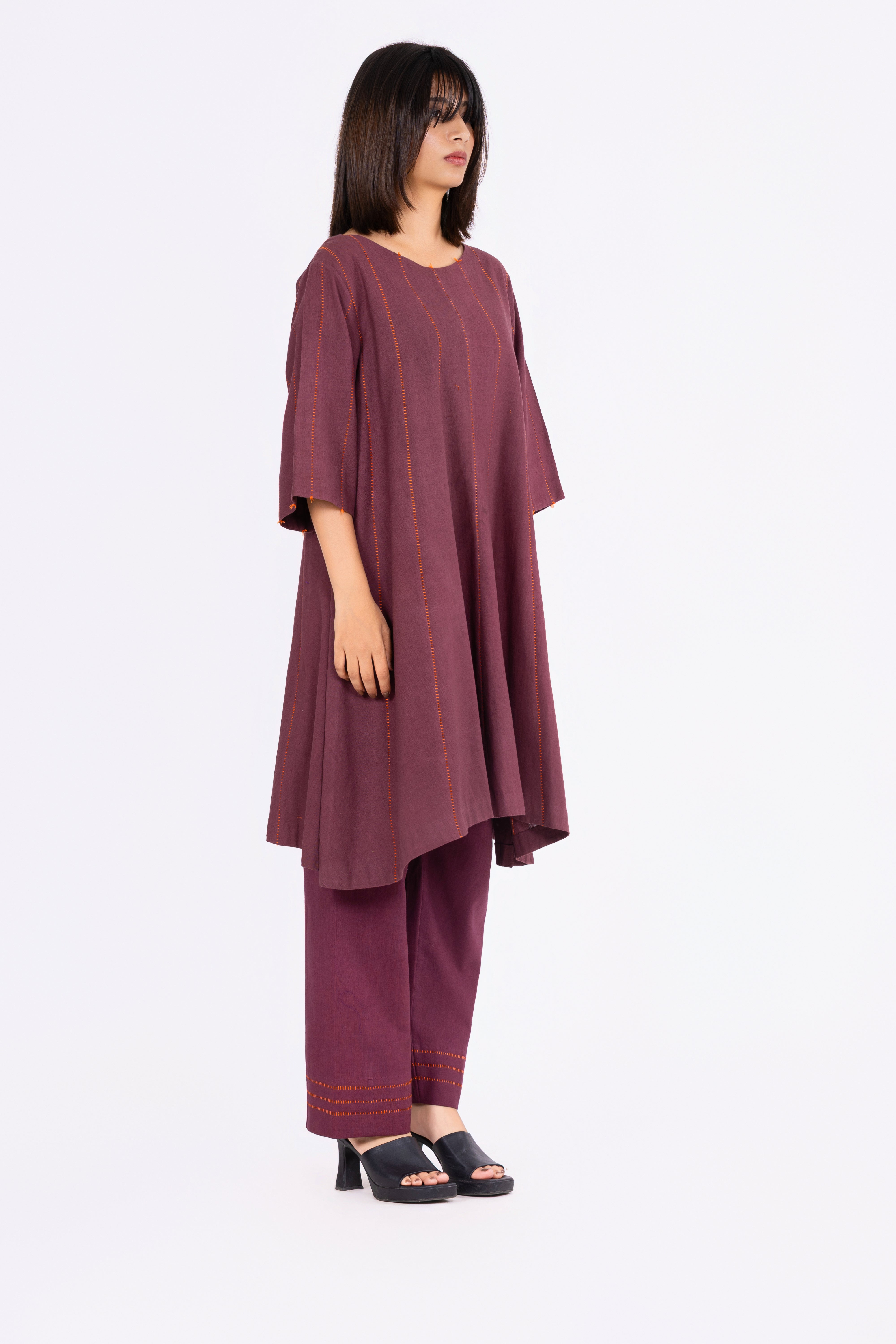 Chestnut Brown Tunic/Dress & Pants Set