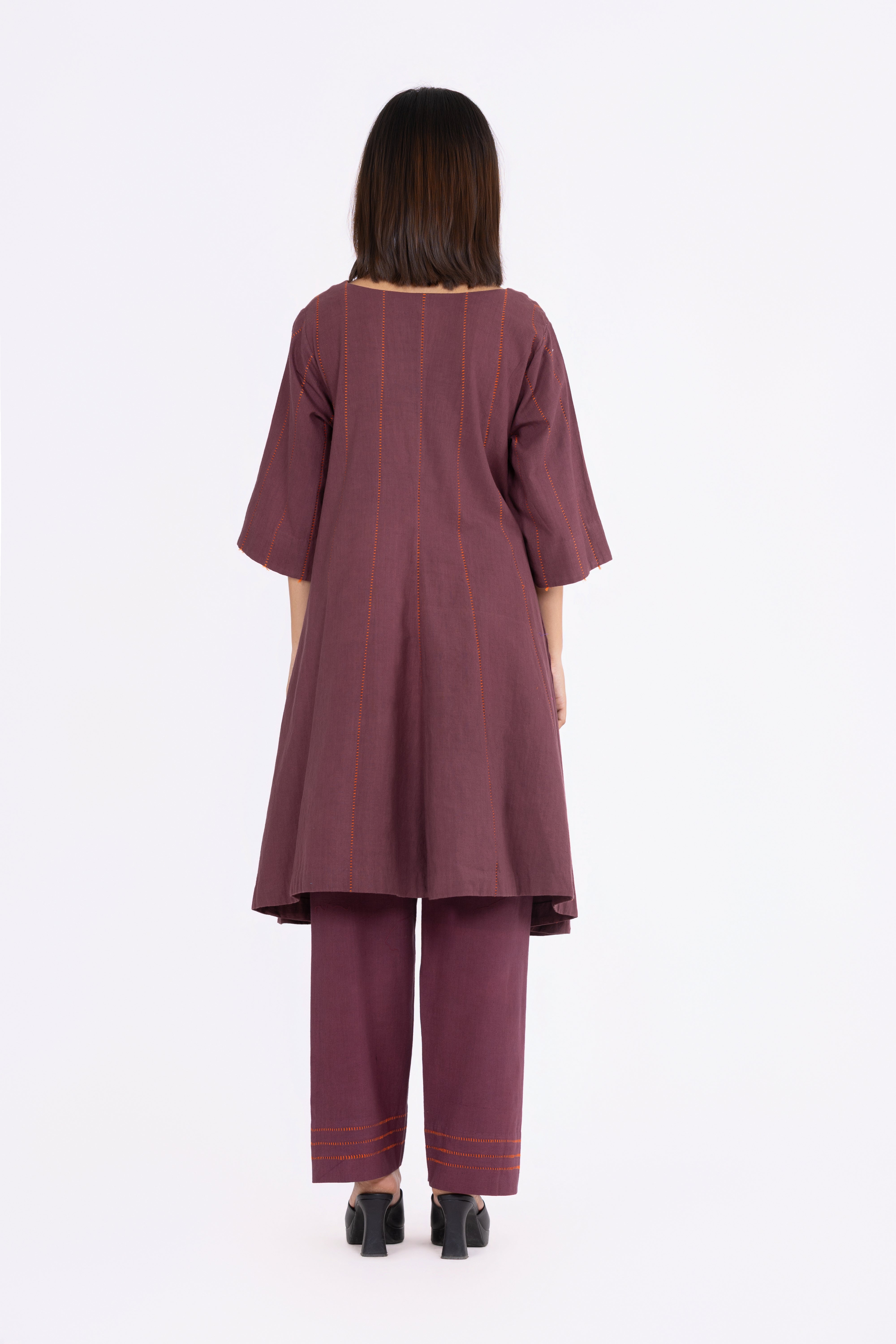 Chestnut Brown Tunic/Dress & Pants Set