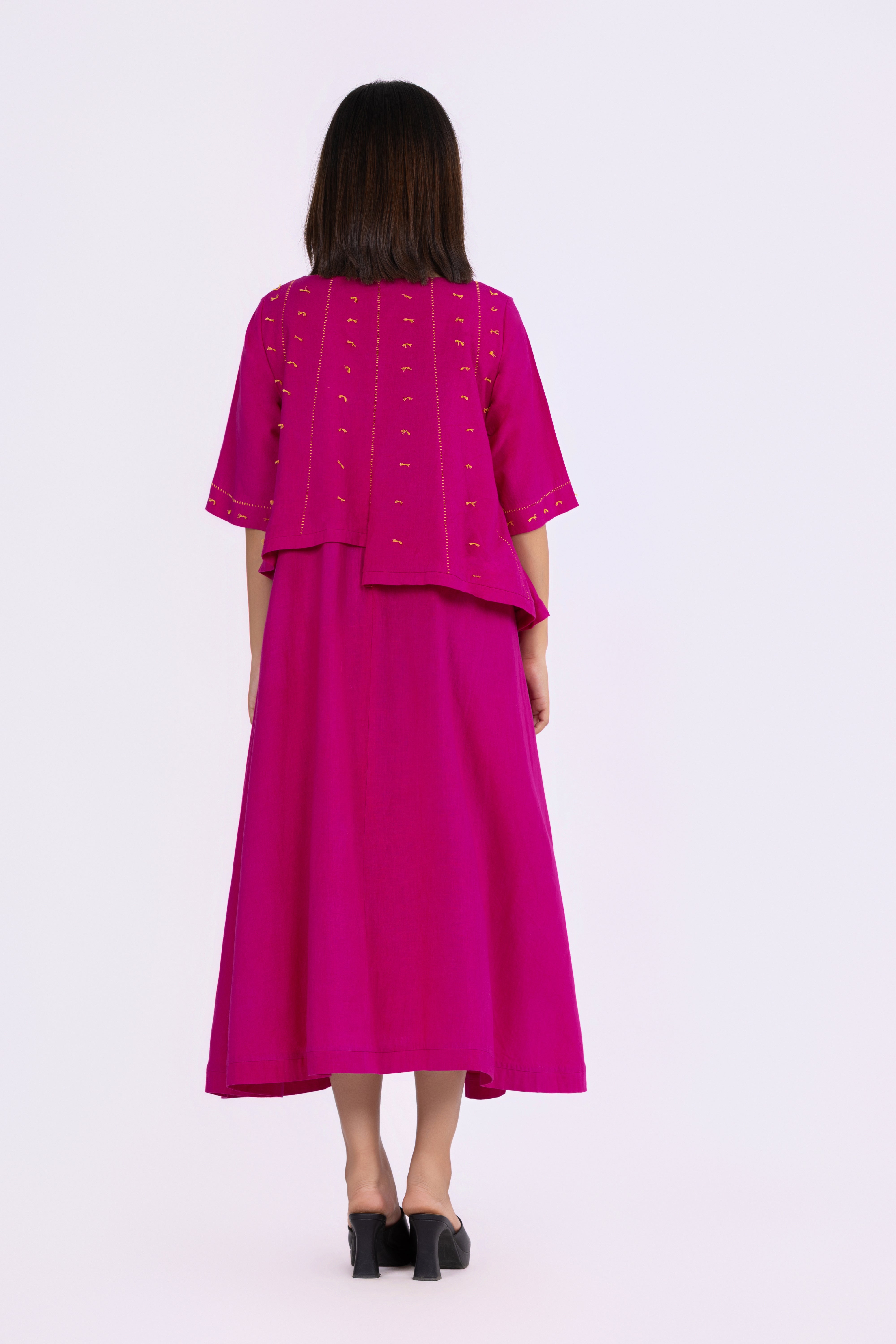 Fuchsia Layered Dress