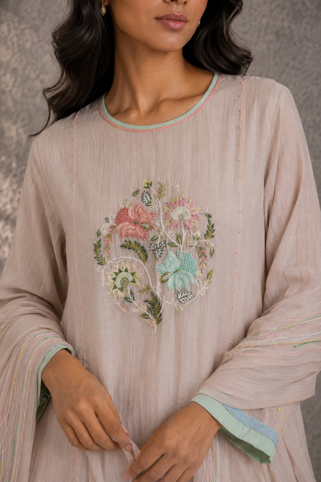 Soft Peach Kurta Set