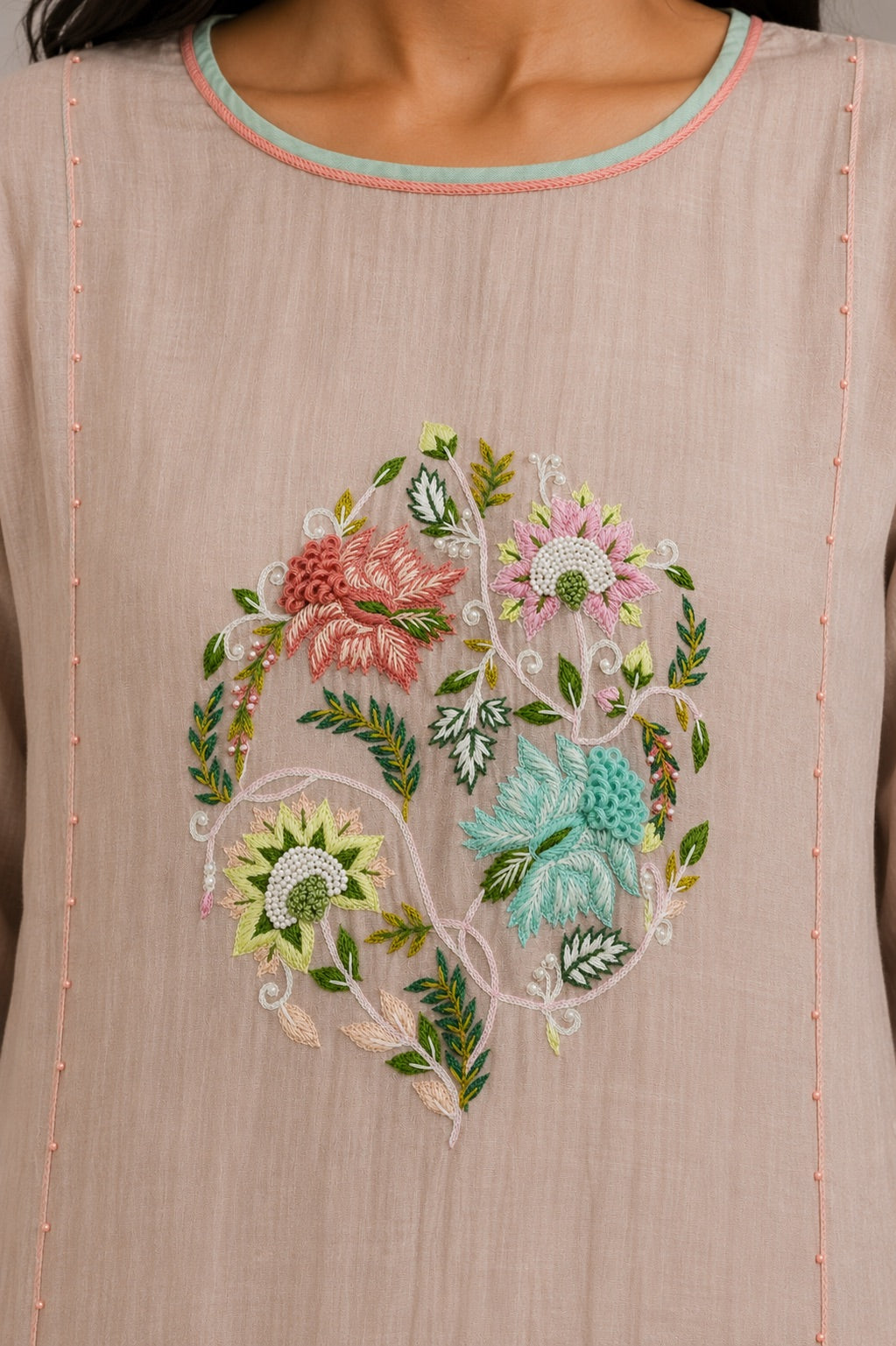 Soft Peach Kurta Set