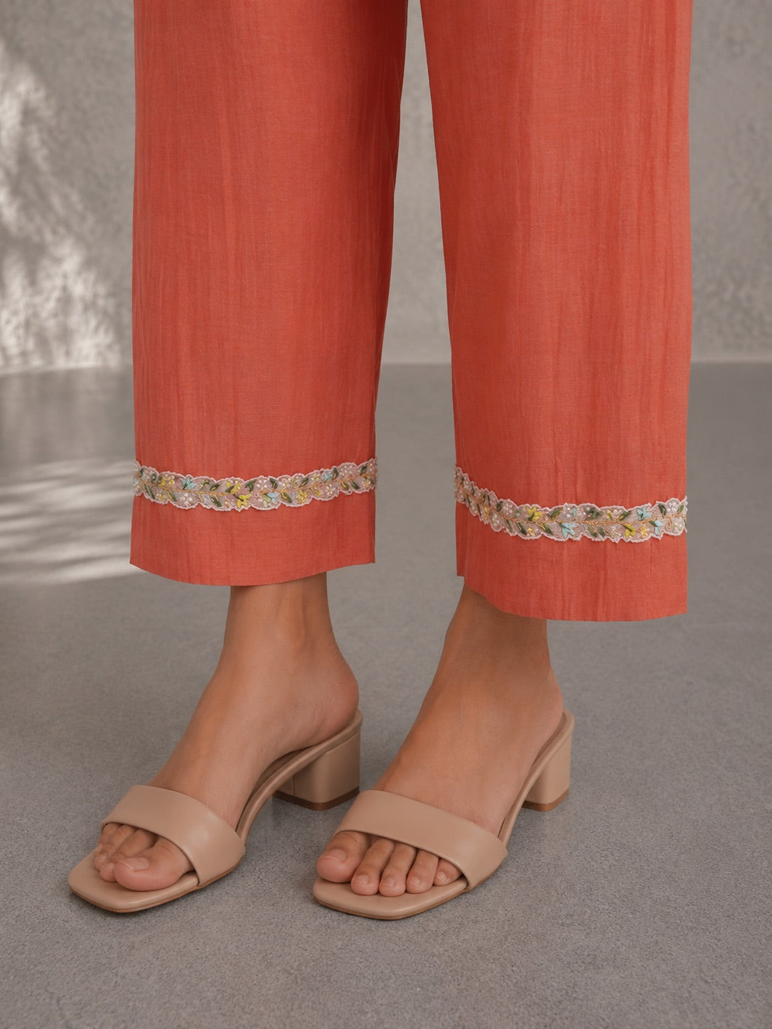 Spanish Orange Kurta Set