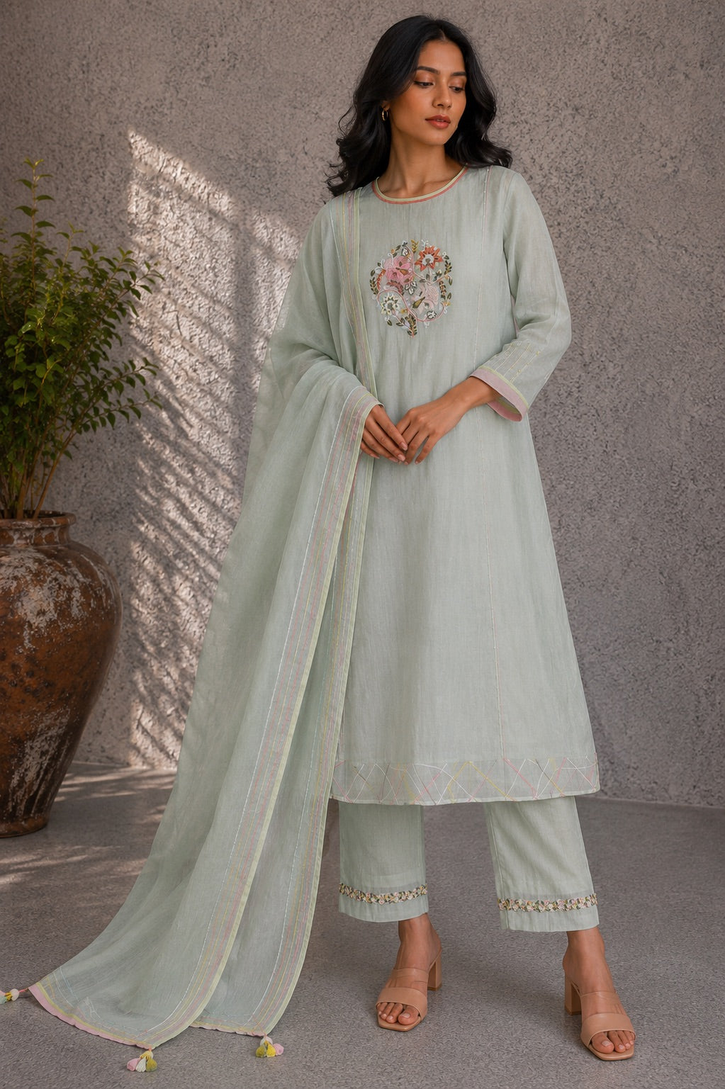 Pistachio Green Kurta Set