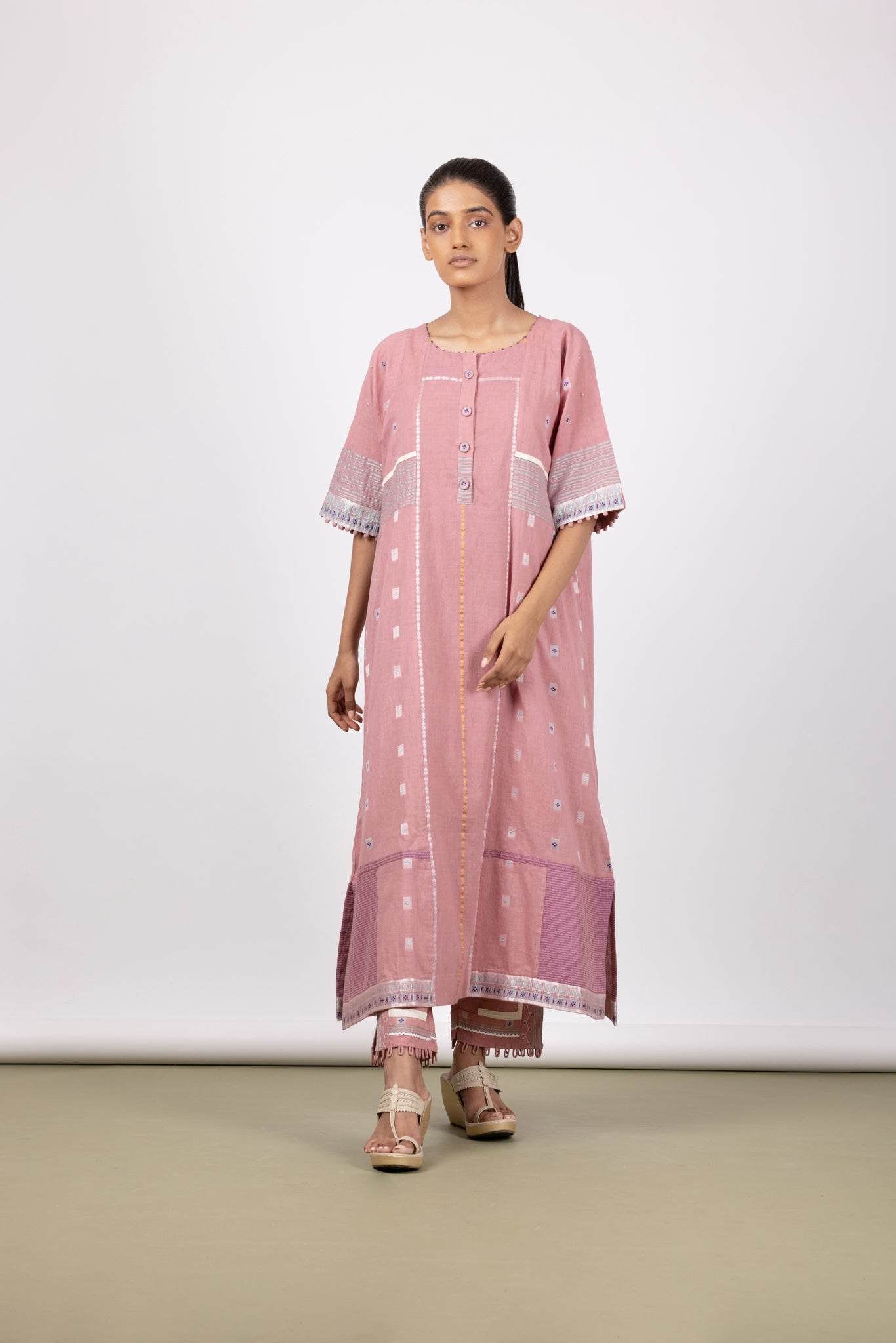 Mellow Pink Kurta Set - Mélange