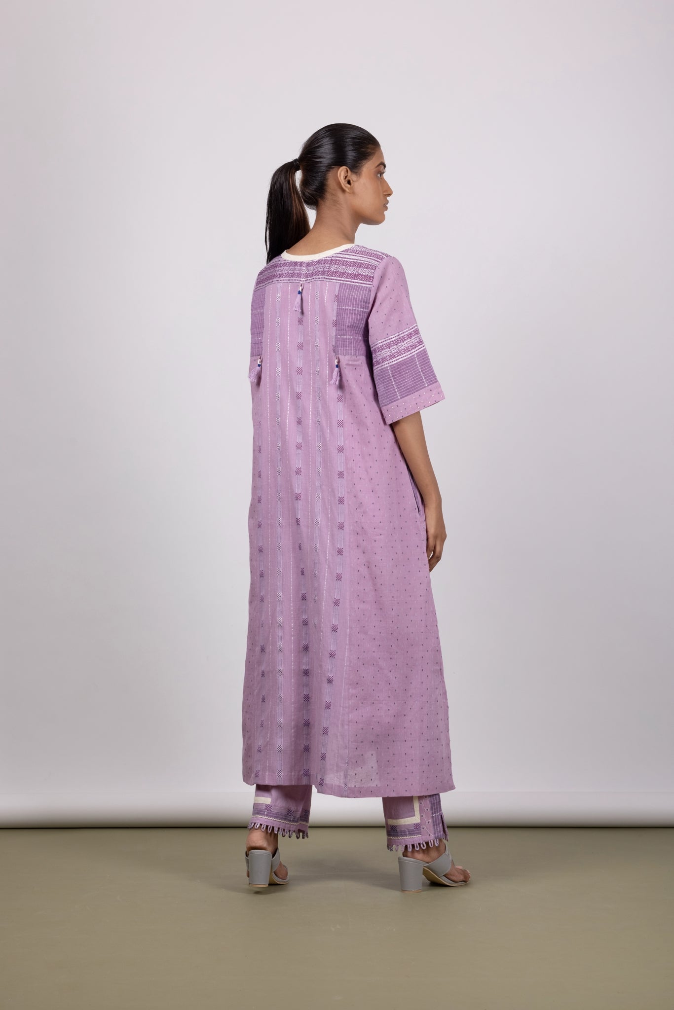 Lilac Breeze Kurta Set - Mélange