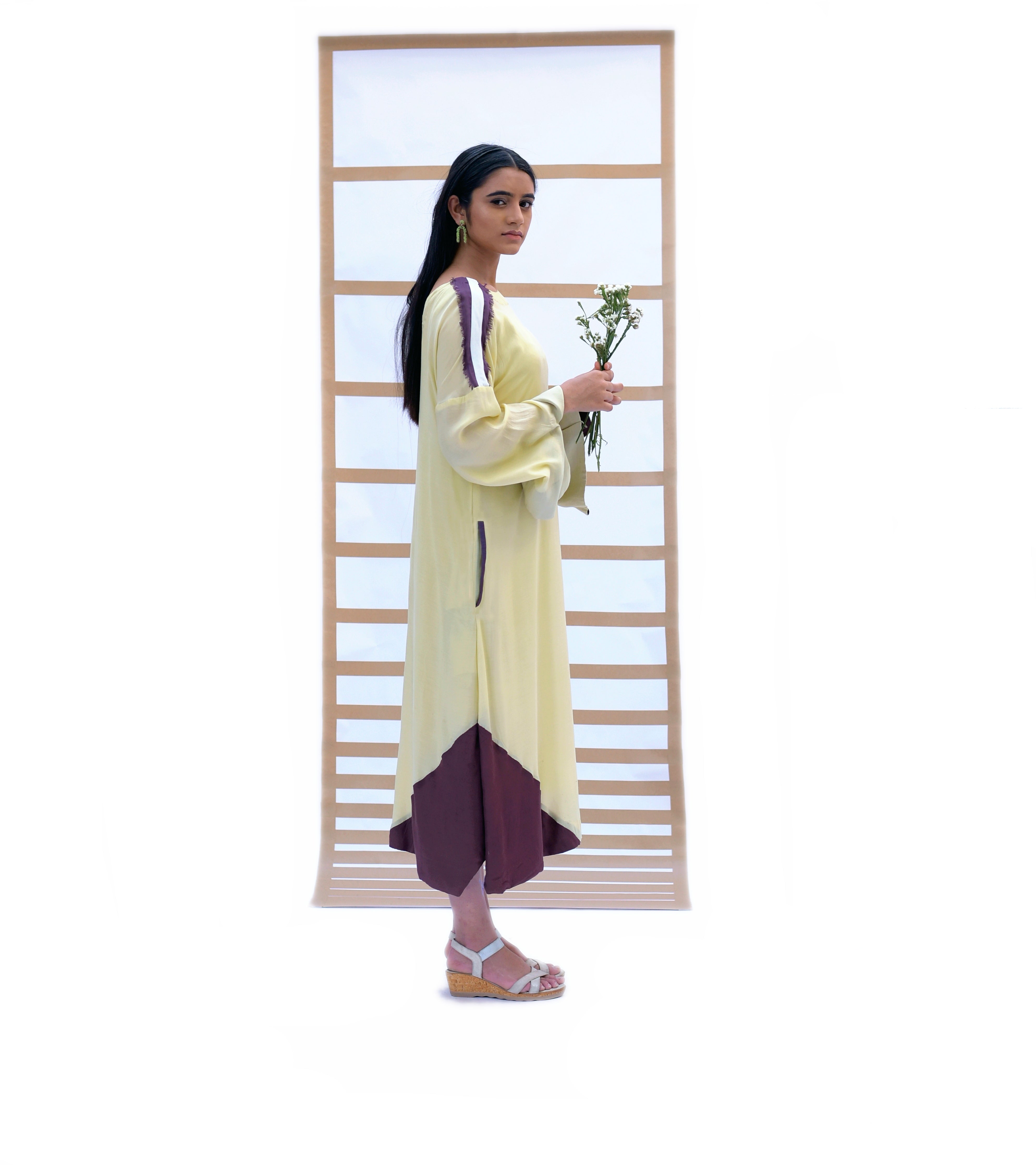 Fringed Long Dress - Pistachio Green