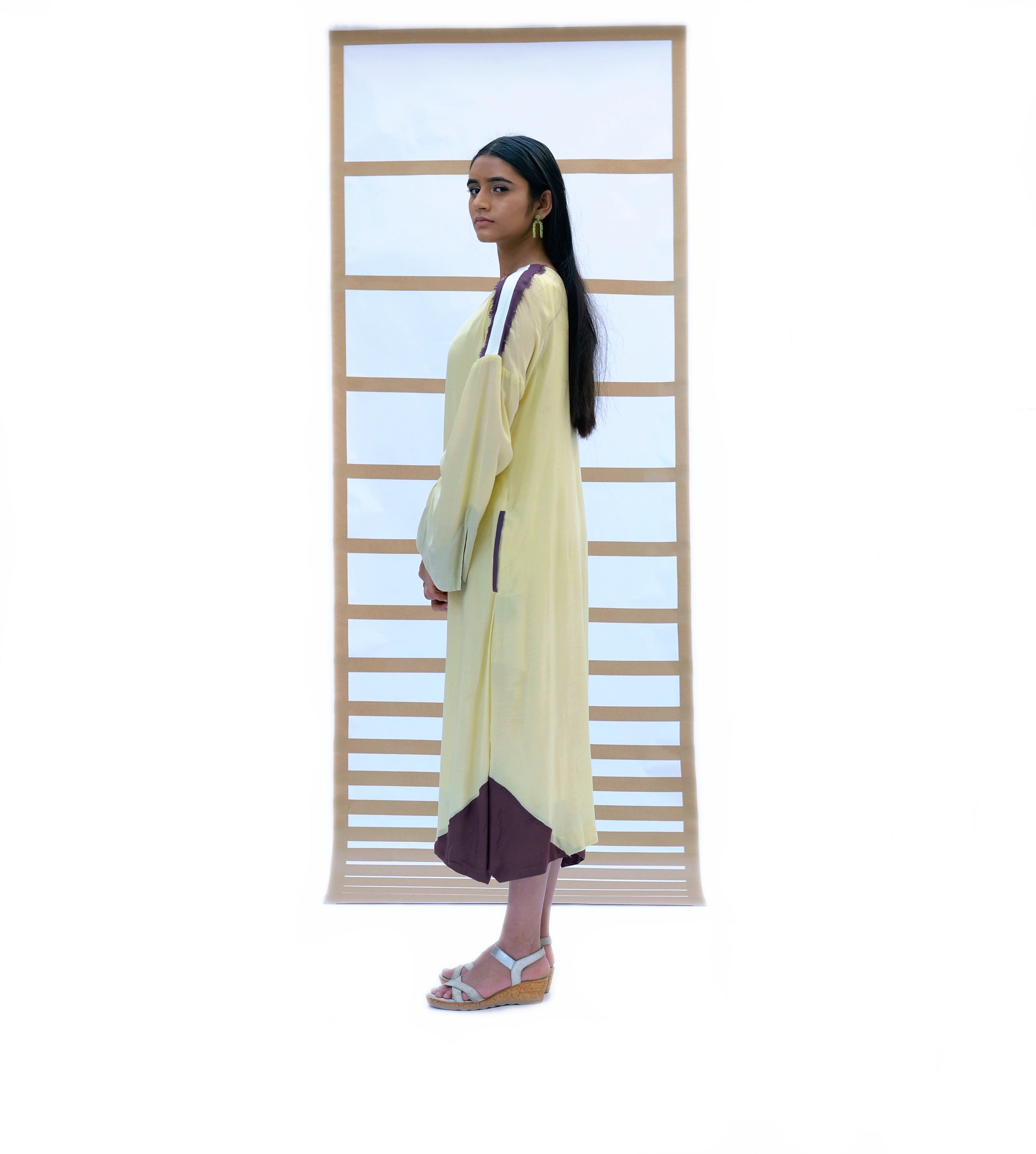 Fringed Long Dress - Pistachio Green
