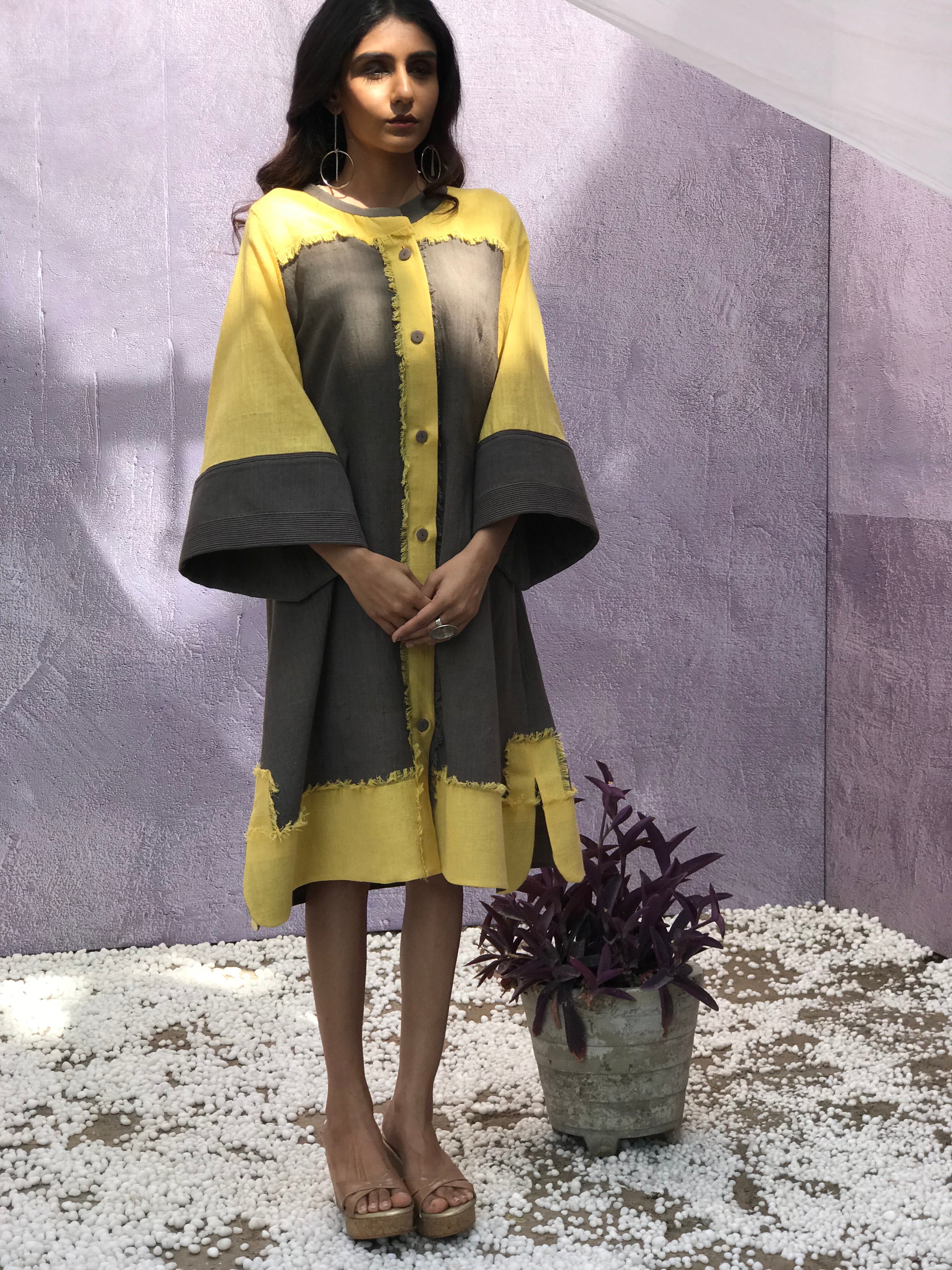 CORD - Fringed Short Shirt Dress