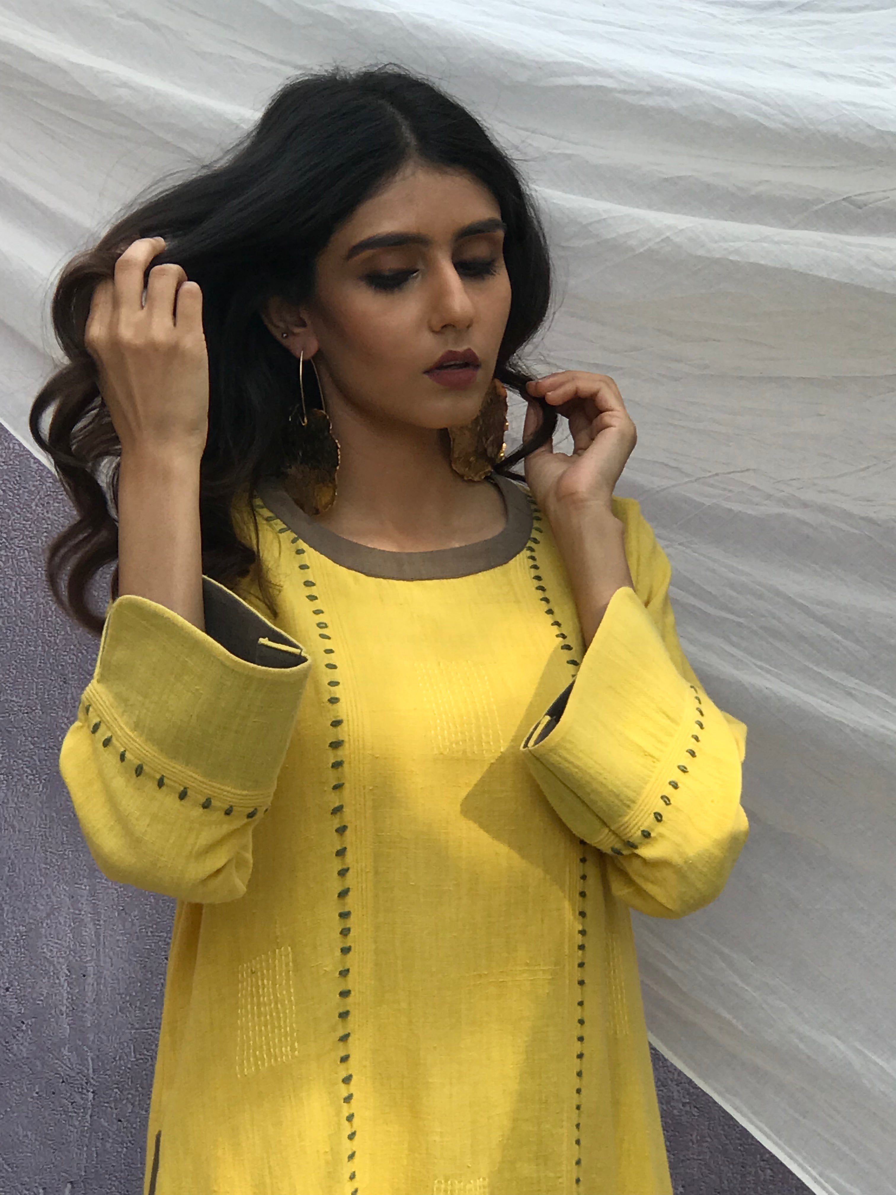 CORD - Kurta Dress with welted pocket