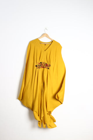 Mustard Yellow - Caftan Style Dress